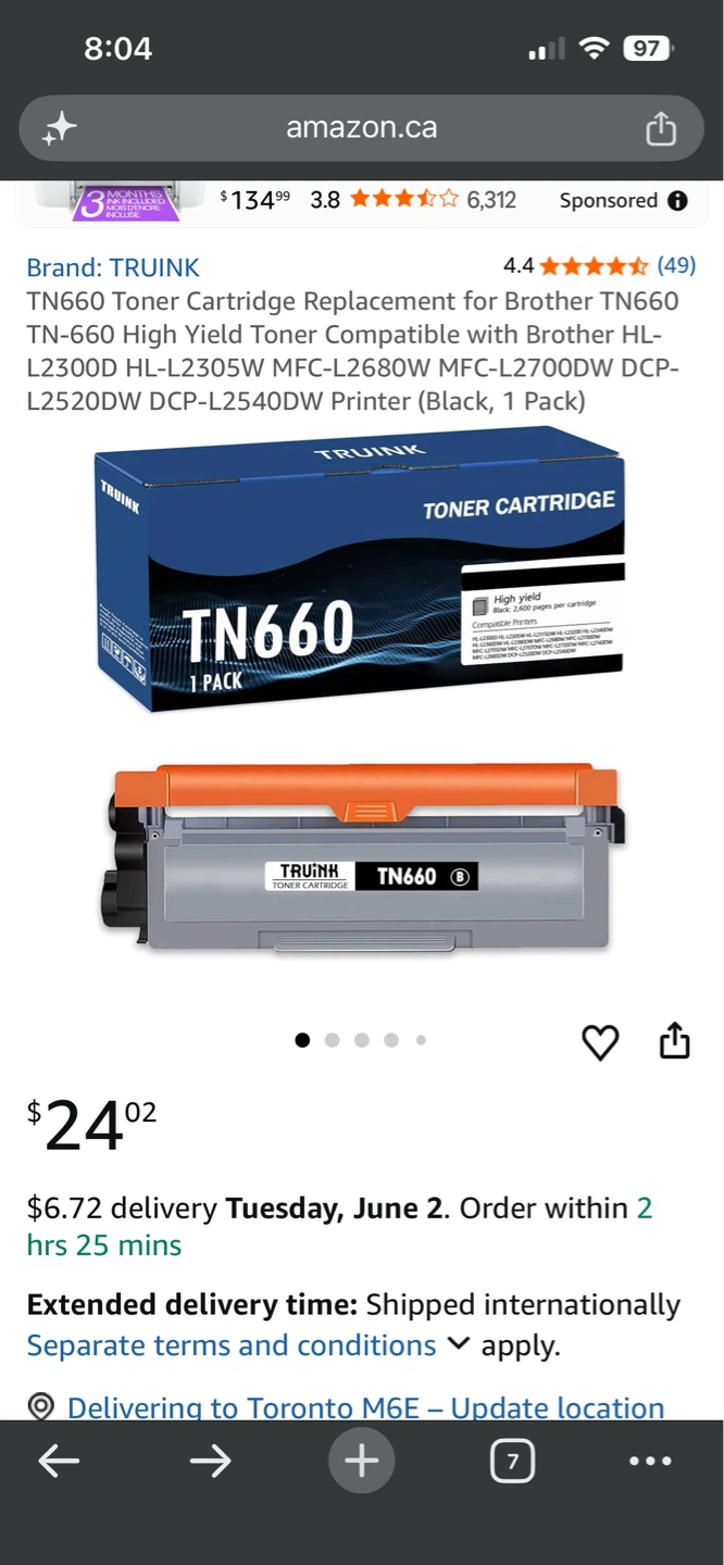 TRUINK TN660 Toner Cartridge Replacement for Brother Printers - photo 2