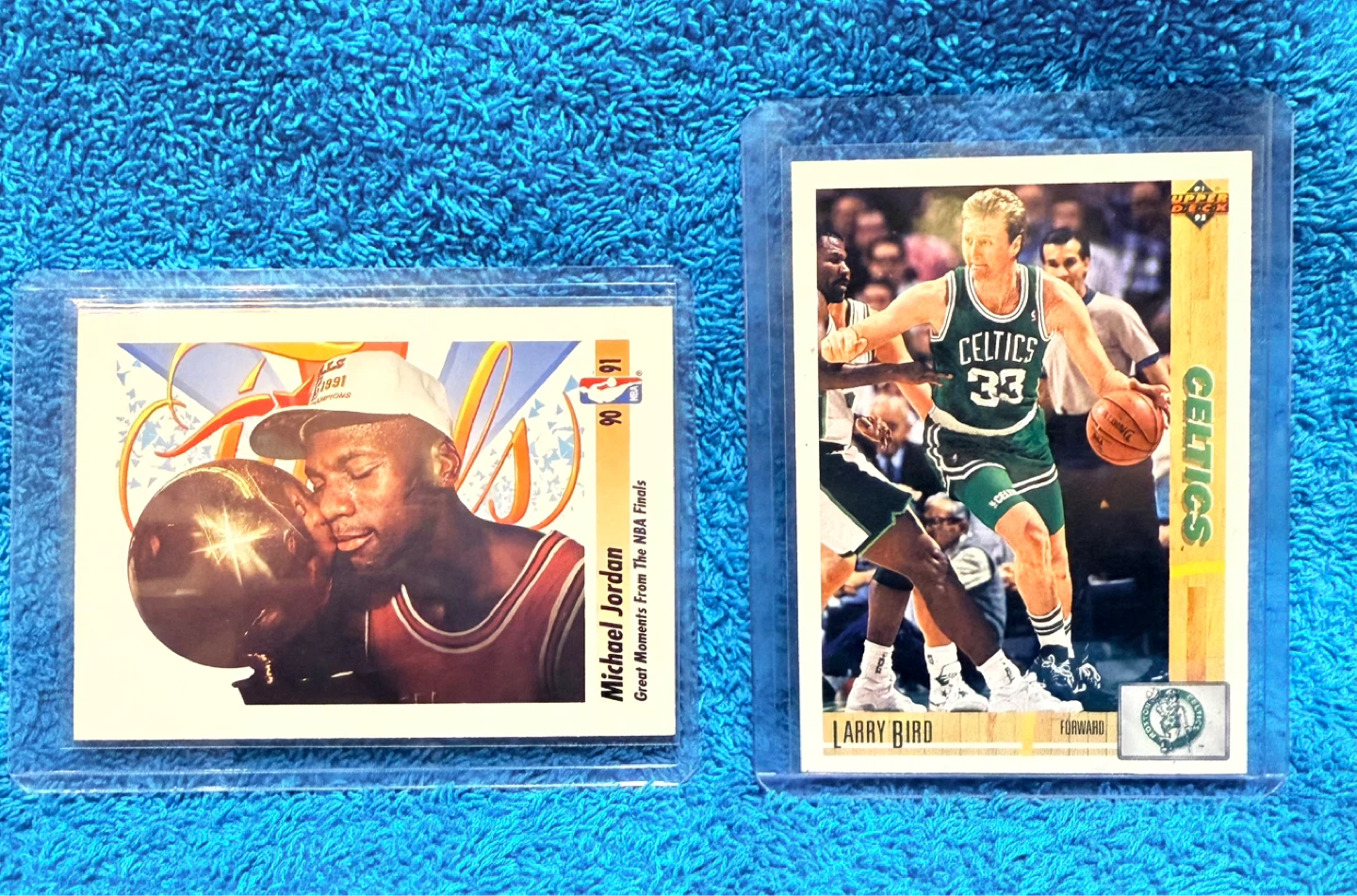 MICHAEL JORDAN and LARRY BIRD Basketball Cards
