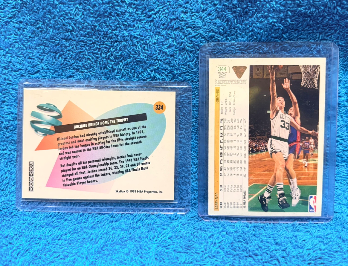 MICHAEL JORDAN and LARRY BIRD Basketball Cards - photo 2