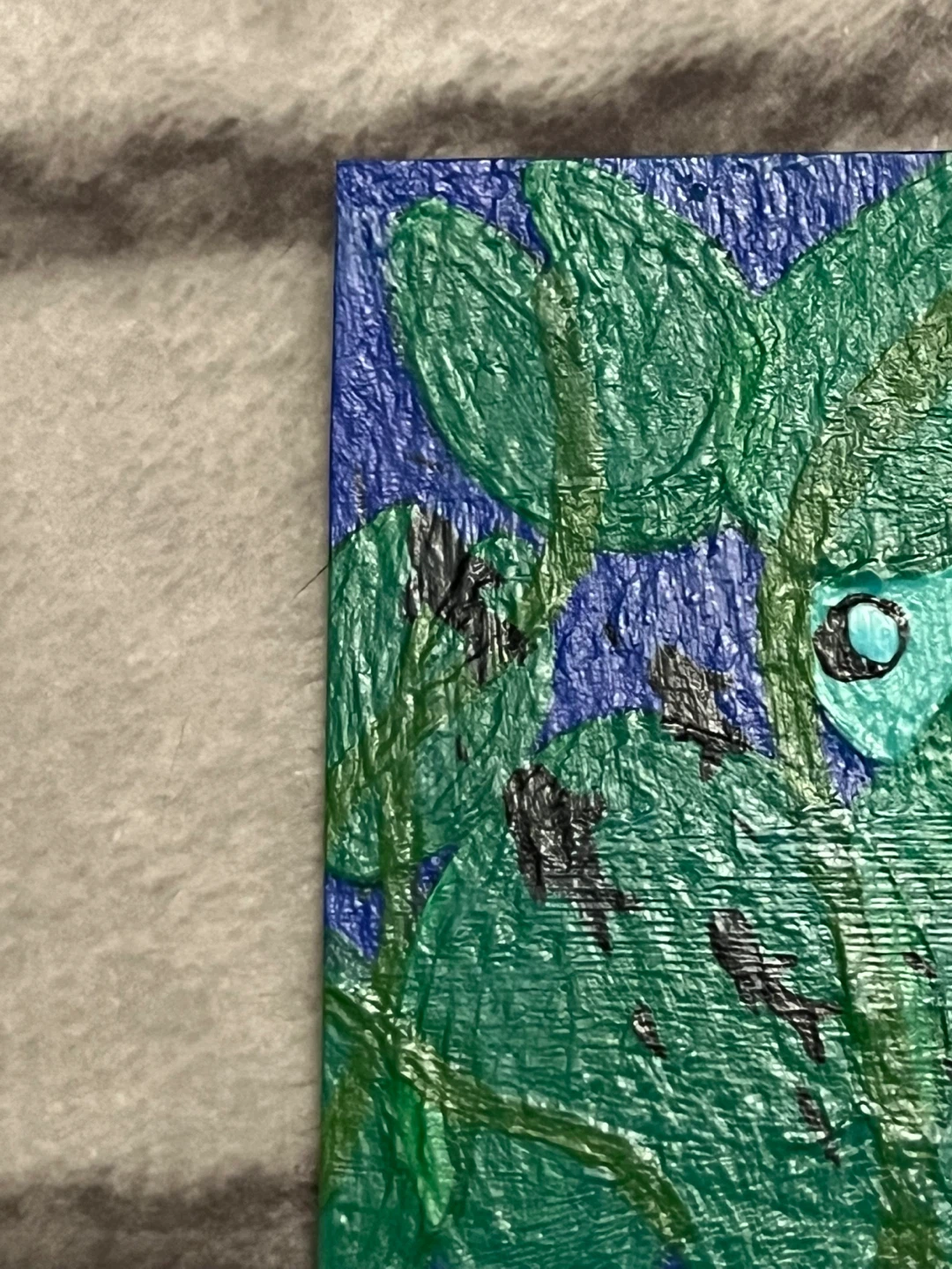 Hand painted Frog on a lily pad - photo 4
