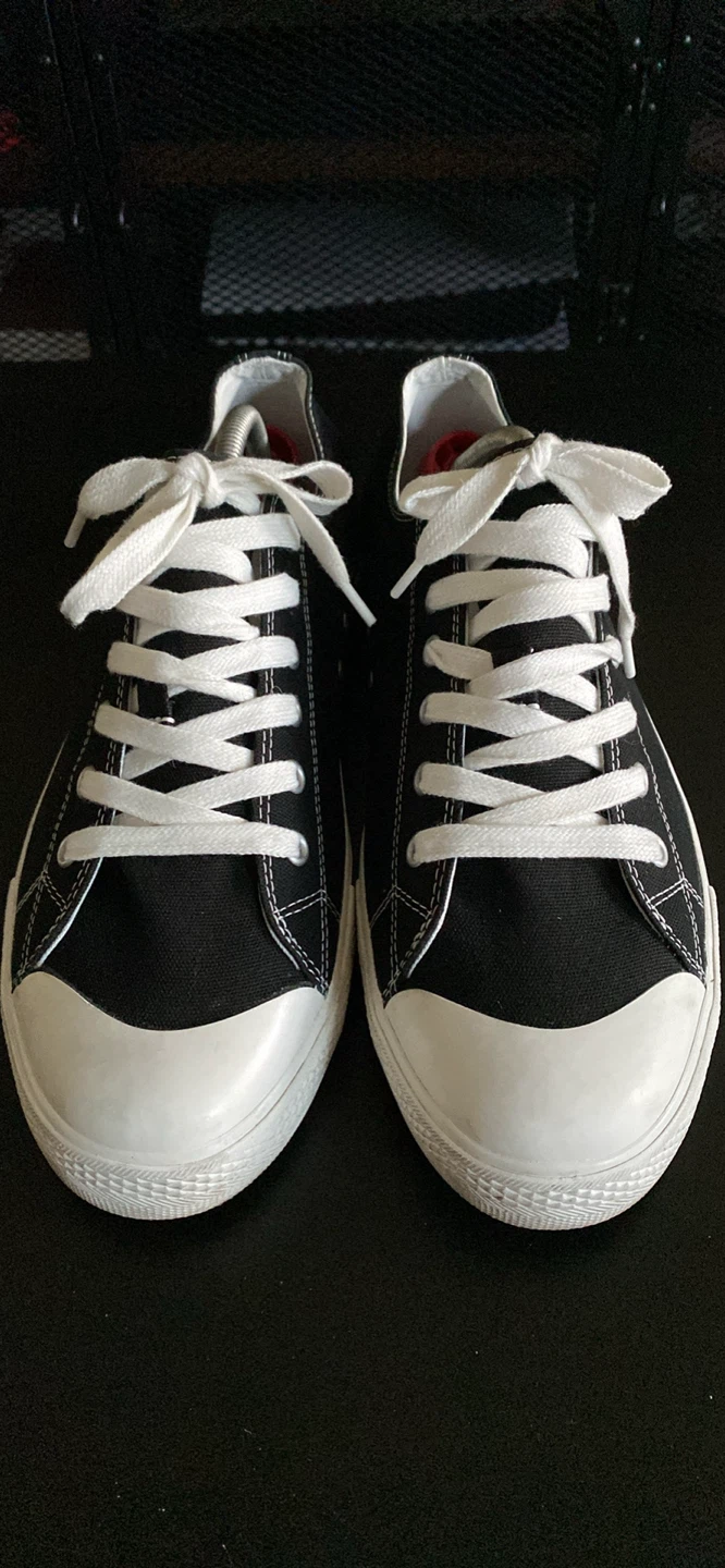 Black Canvas Low-Top Sneakers - photo 2