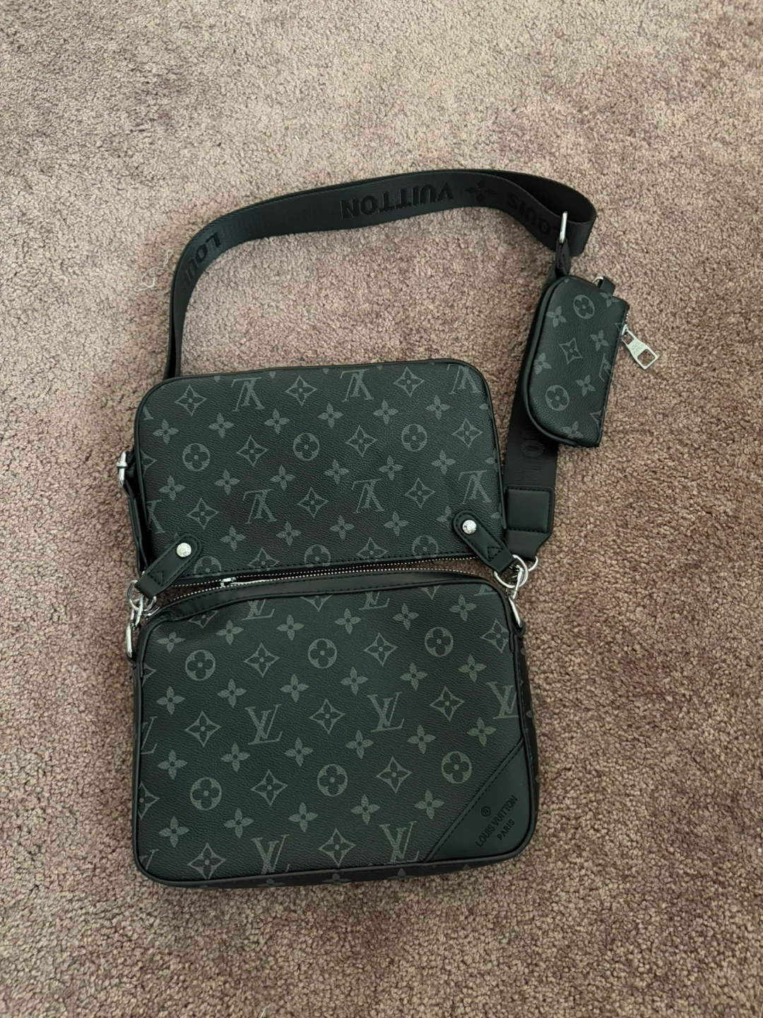 Louis Vuitton Monogram Shoulder Bag with Pouch - photo 4