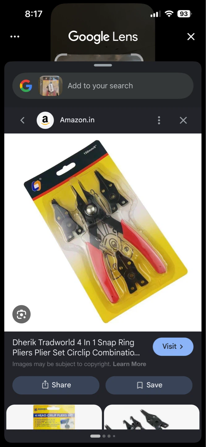 Dherik Tradworld 4 In 1 Snap Ring Pliers Set - photo 3