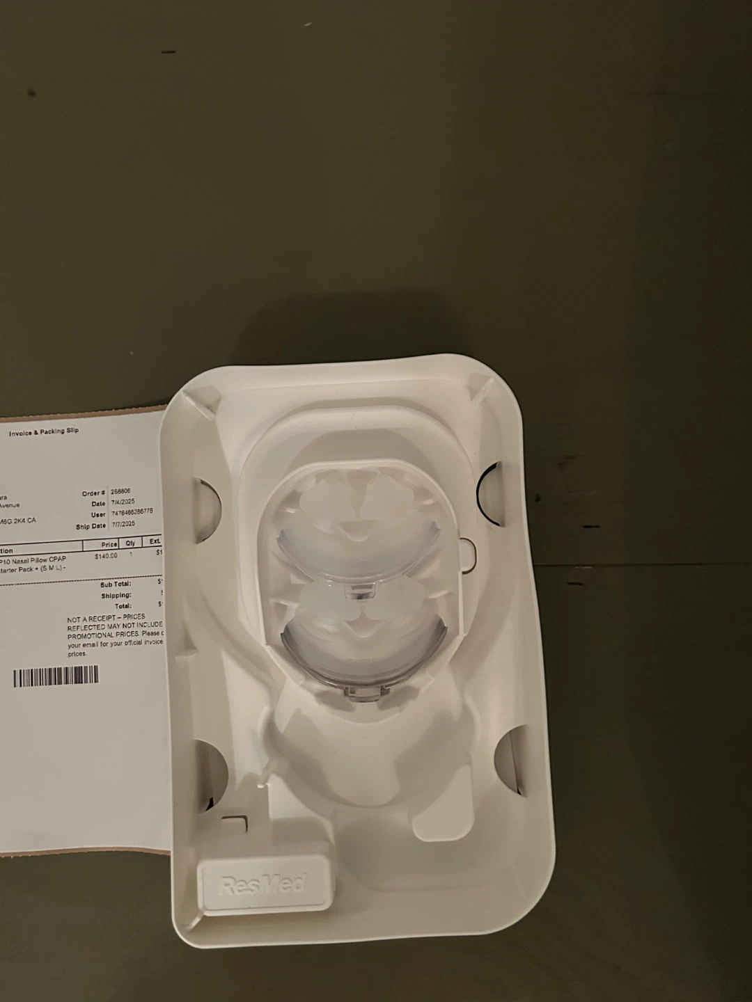ResMed AirFit P10 Nasal Pillow CPAP Mask System