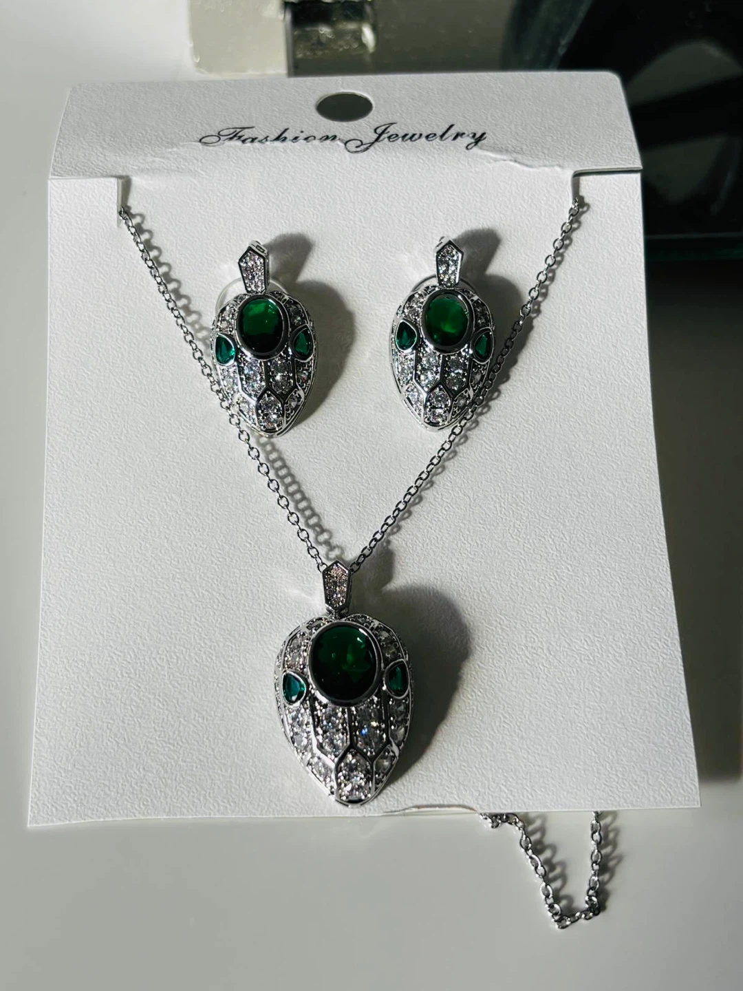 Fashion Jewelry Snake Set - Necklace & Earrings - photo 2