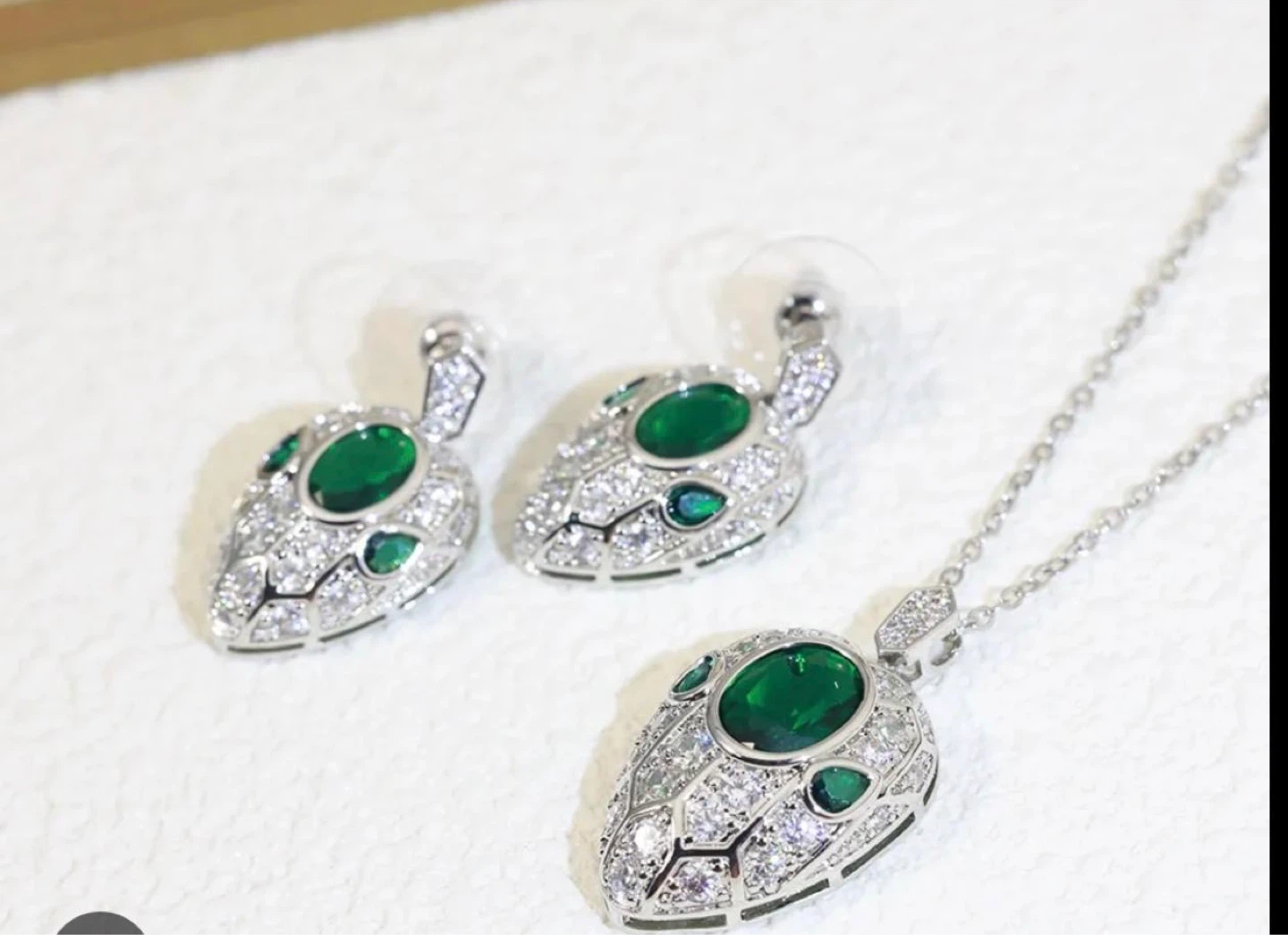 Fashion Jewelry Snake Set - Necklace & Earrings