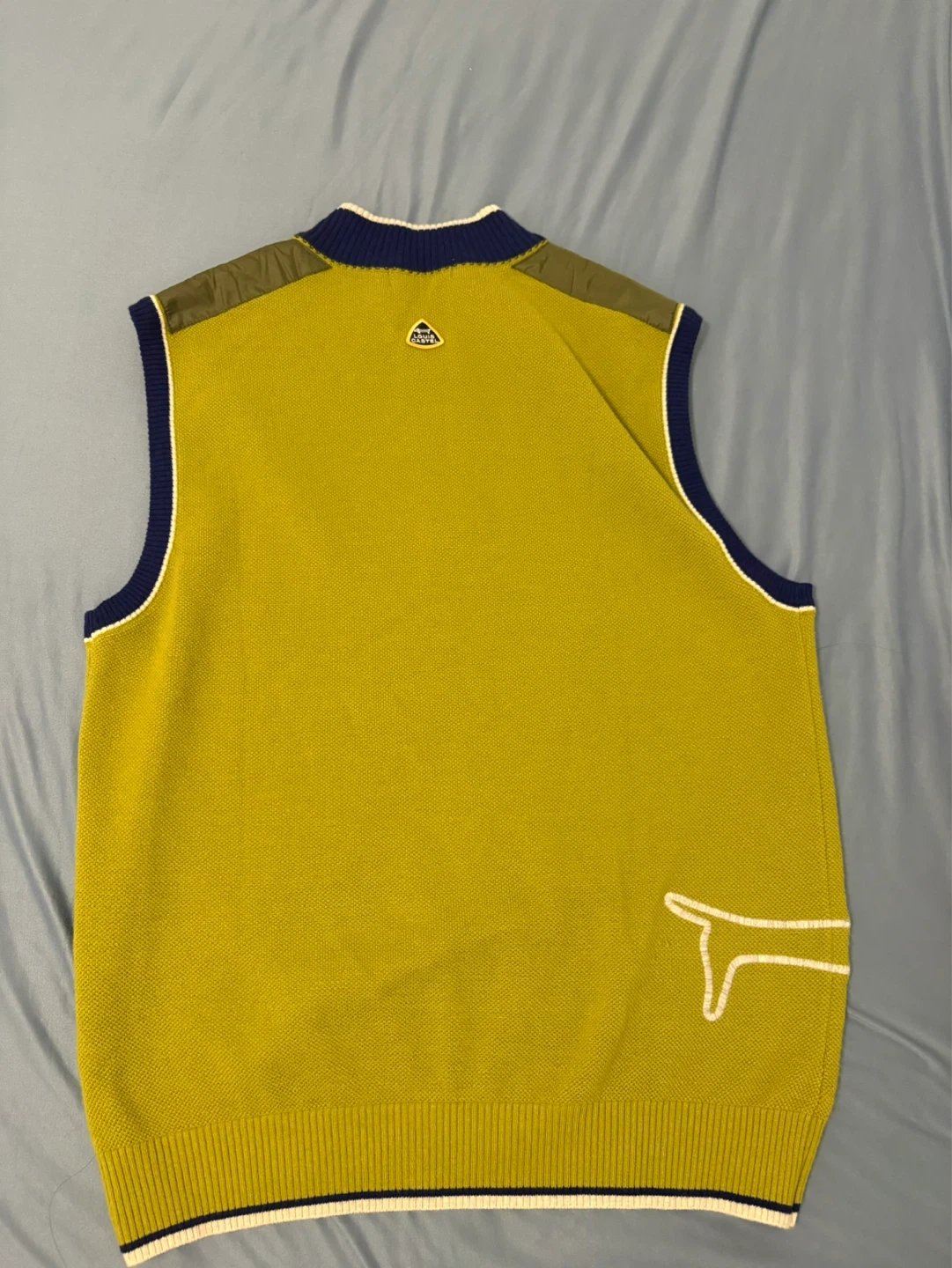 Louis Castel Golf Vest - Yellow/Blue - photo 2