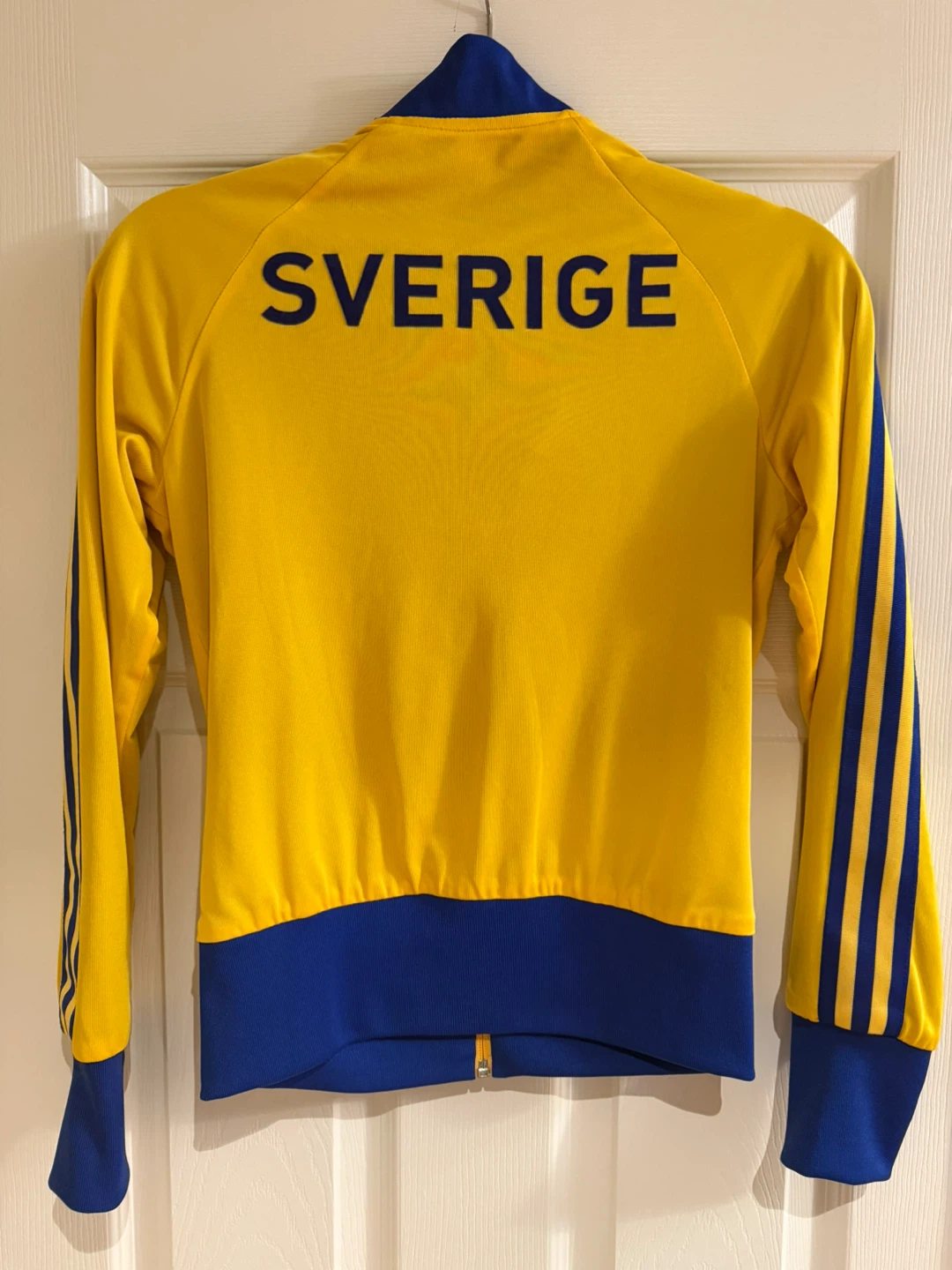 Adidas Sverige Soccer Track Jacket Yellow Blue - photo 3