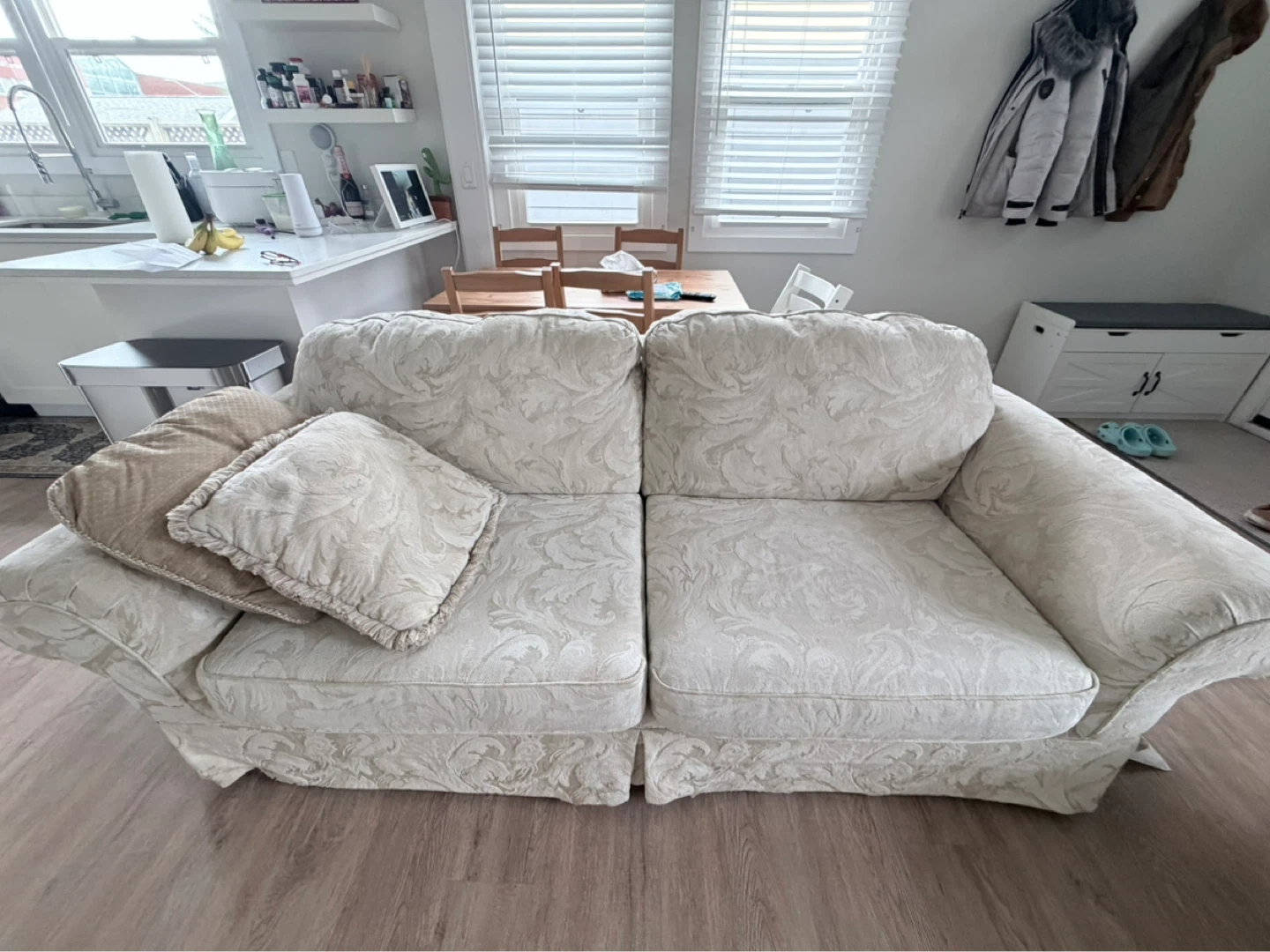 Beige sofa
