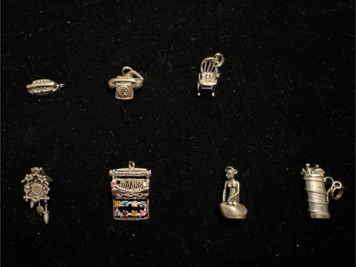 Individually Priced Vintage Sterling Silver 3D Charms