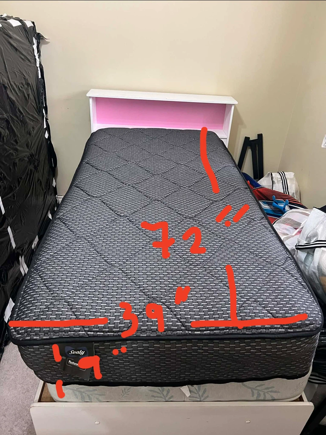 Sealy Posturepedic Twin Mattress 72" x 39"