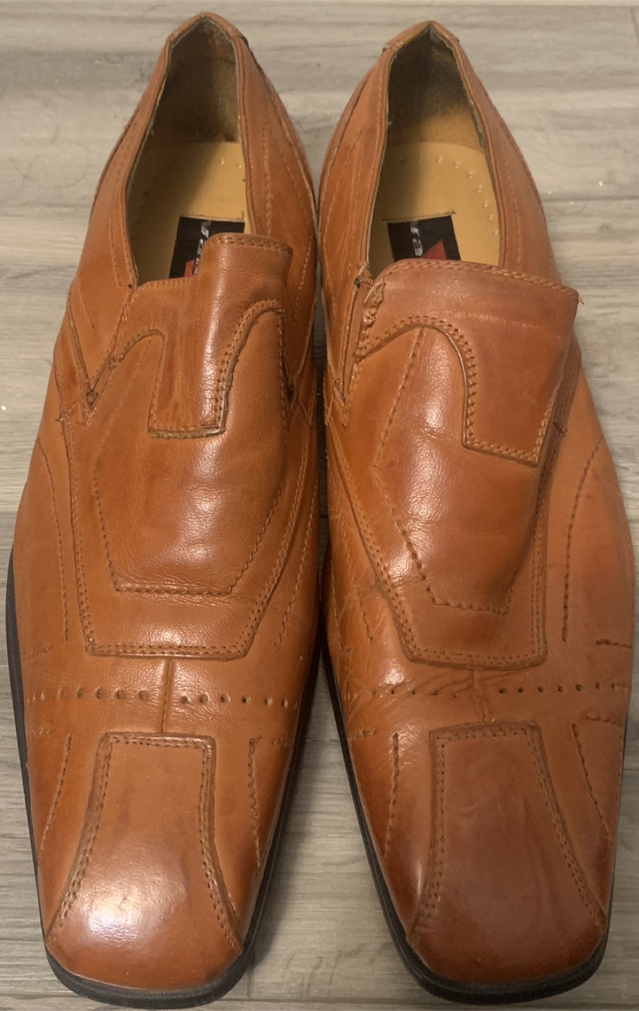 Vangelo Brown Leather Dress Shoes