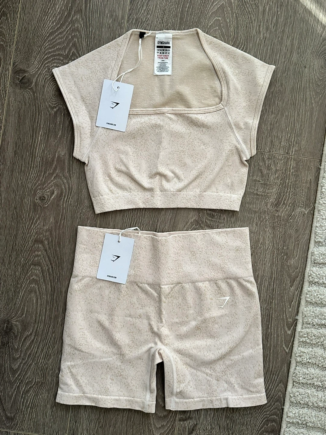 Gymshark Seamless Crop Top & Shorts Set