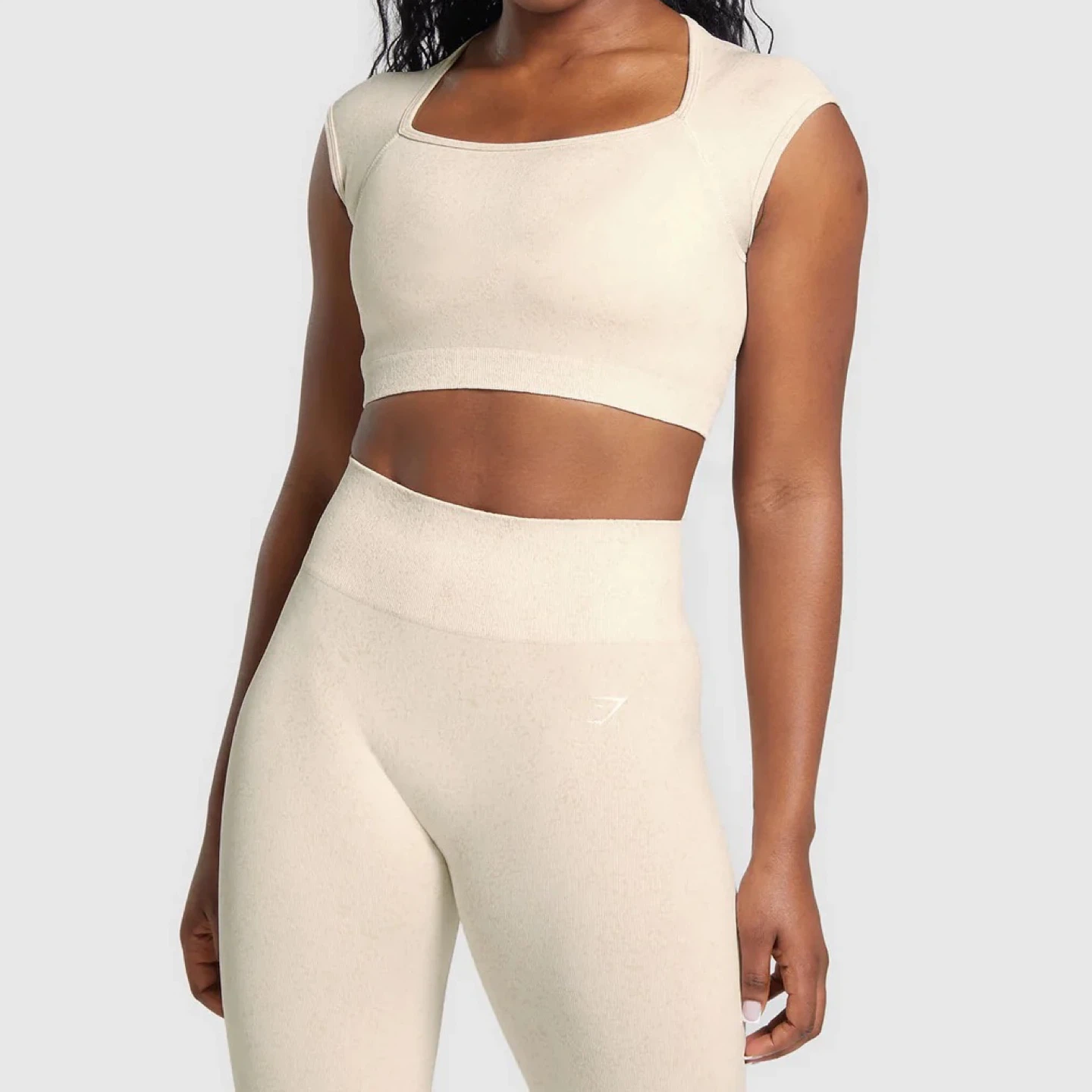 Gymshark Seamless Crop Top & Shorts Set - photo 3