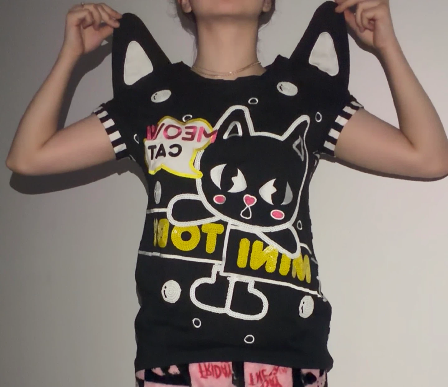 Mini Toby Black Cat Shirt - photo 3