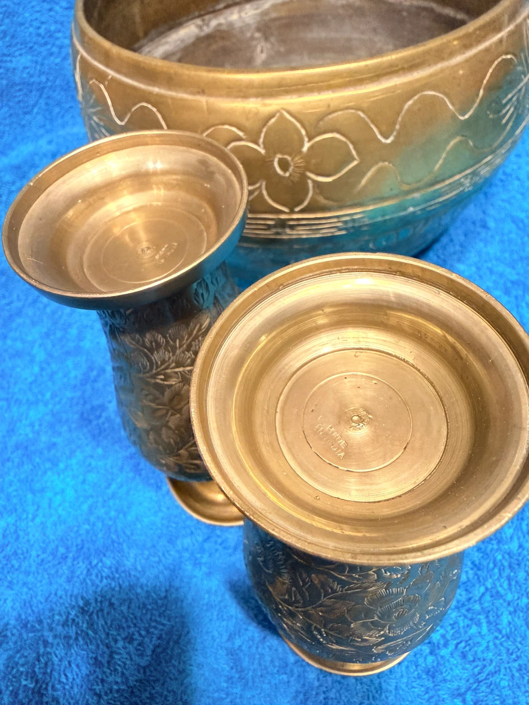 Brass Vase and Bowl Set - photo 4