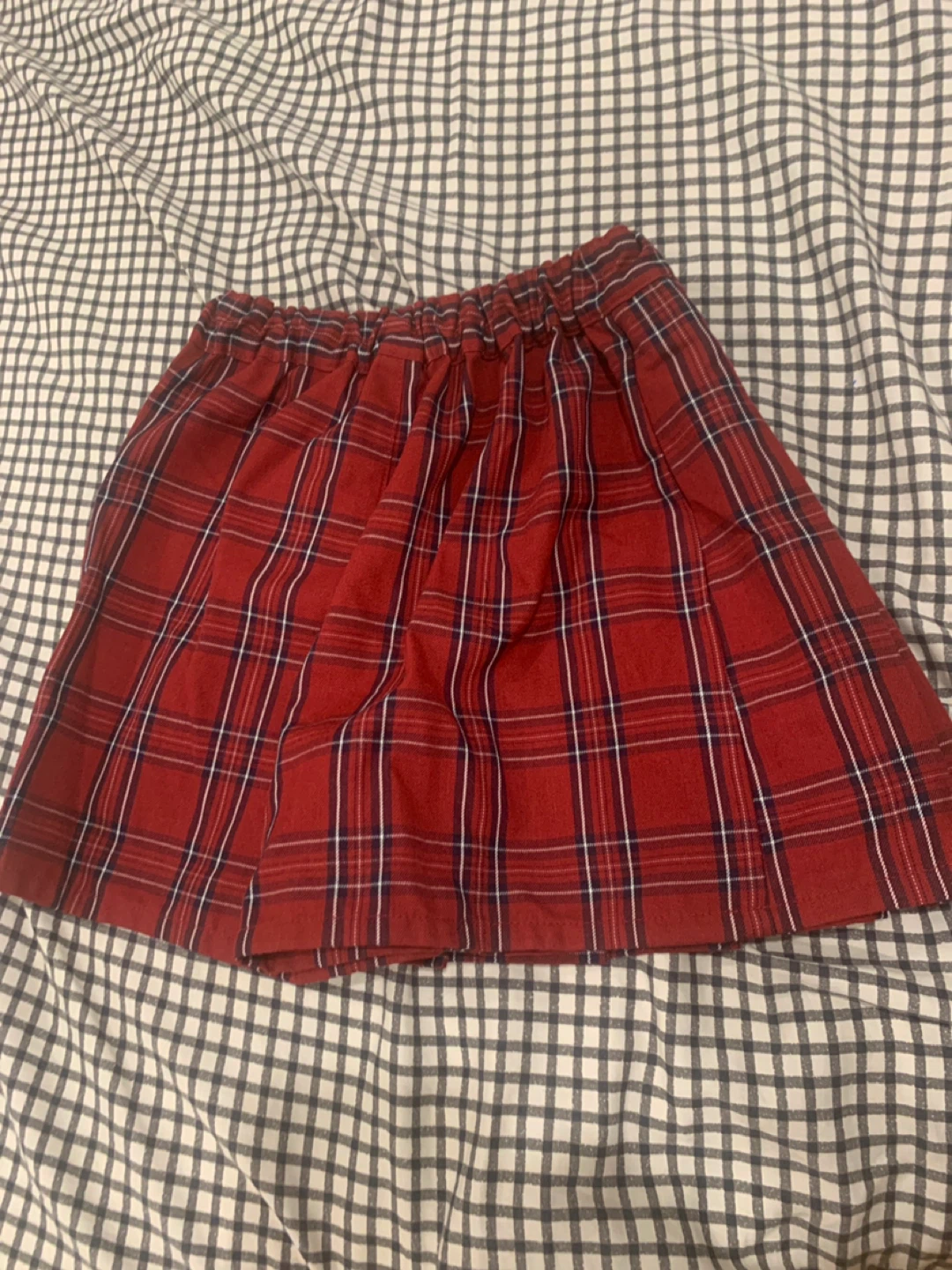 UNIQLO Kids Plaid Skirt - Red