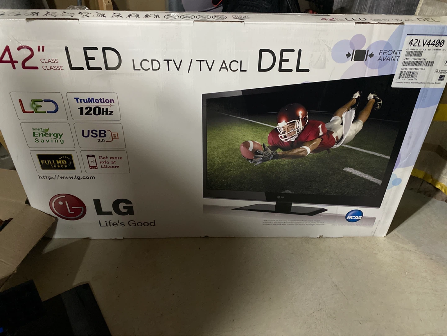 LG 42" LED LCD TV