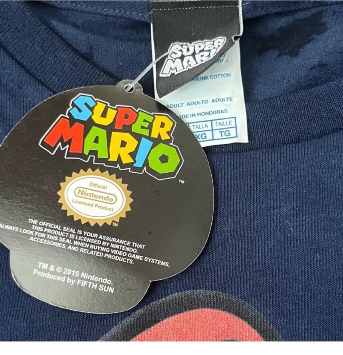 Super Mario Nintendo T-Shirt - Navy XL - photo 4