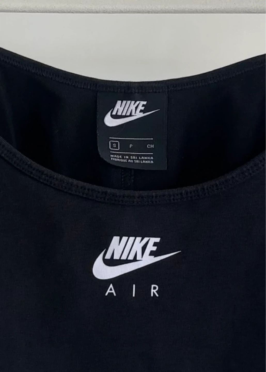 Nike Air Black Cropped Tank Top Size S - photo 4