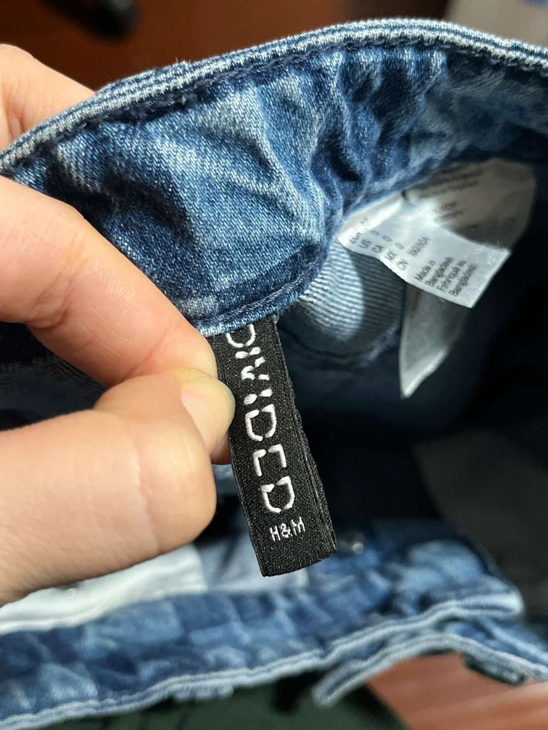100% cotton High-rise Checkered Jeans - photo 4