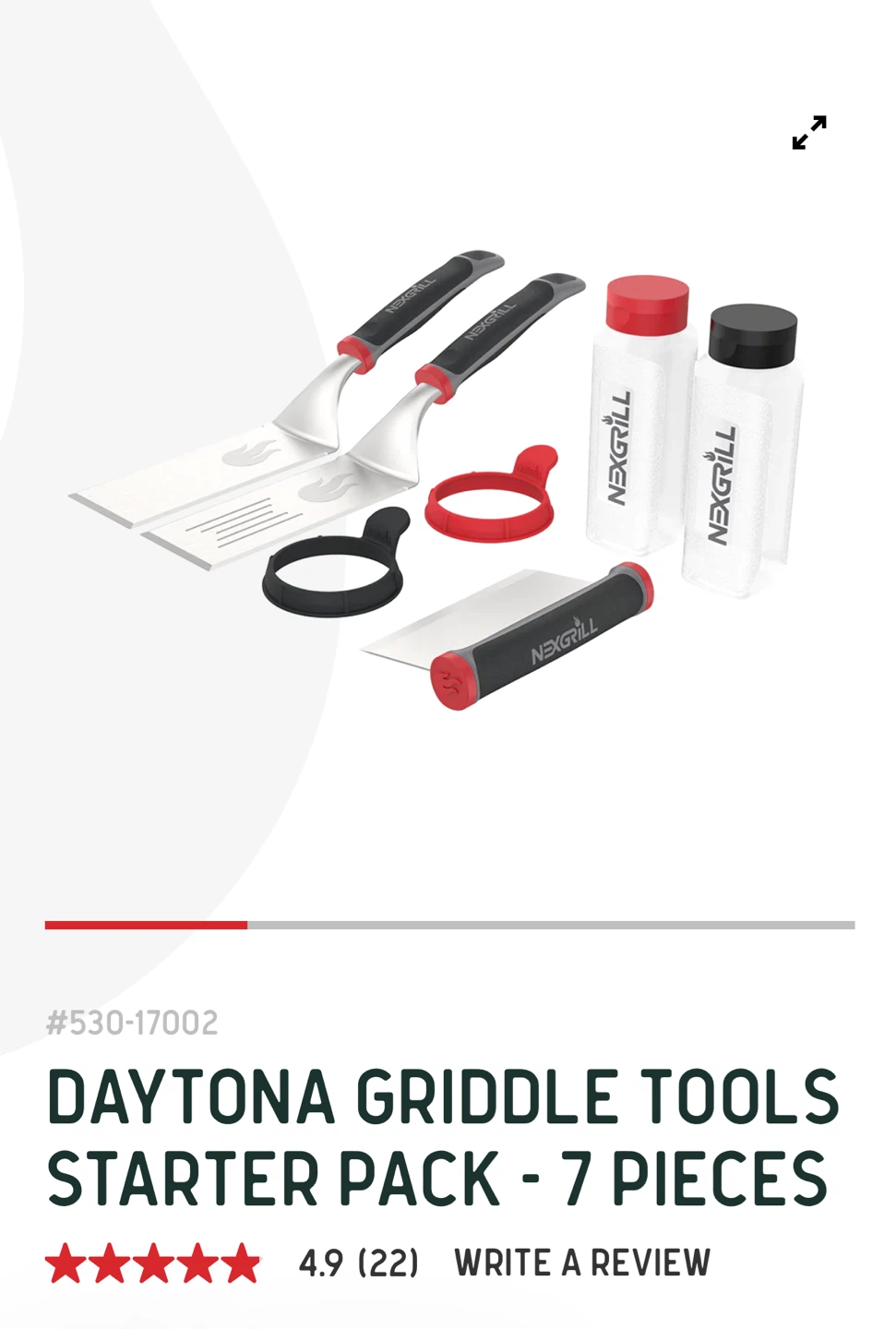 Nexgrill Daytona Griddle Tools Starter Pack (7 Pieces) - photo 3
