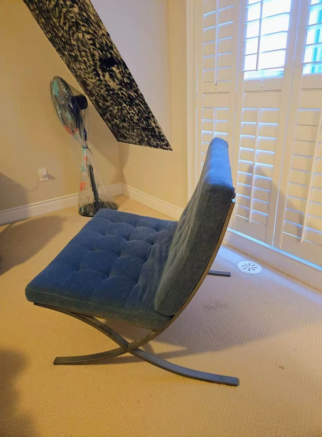 Blue Upholstered Accent Chair - NEED TO SELL EVERYTHING - photo 3