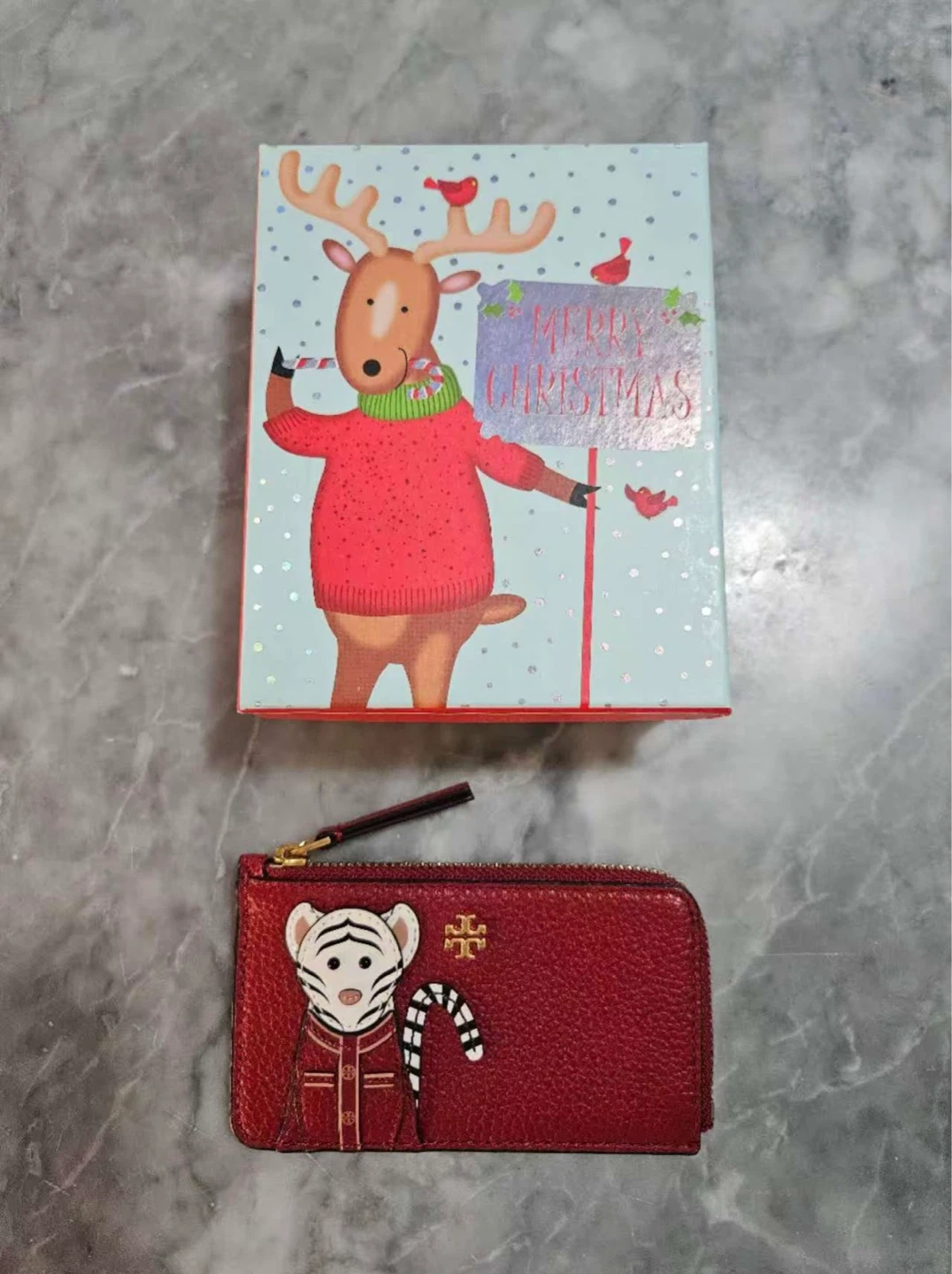 Tory Burch Red Leather Card Holder - NEED TO SELL EVERYTHING