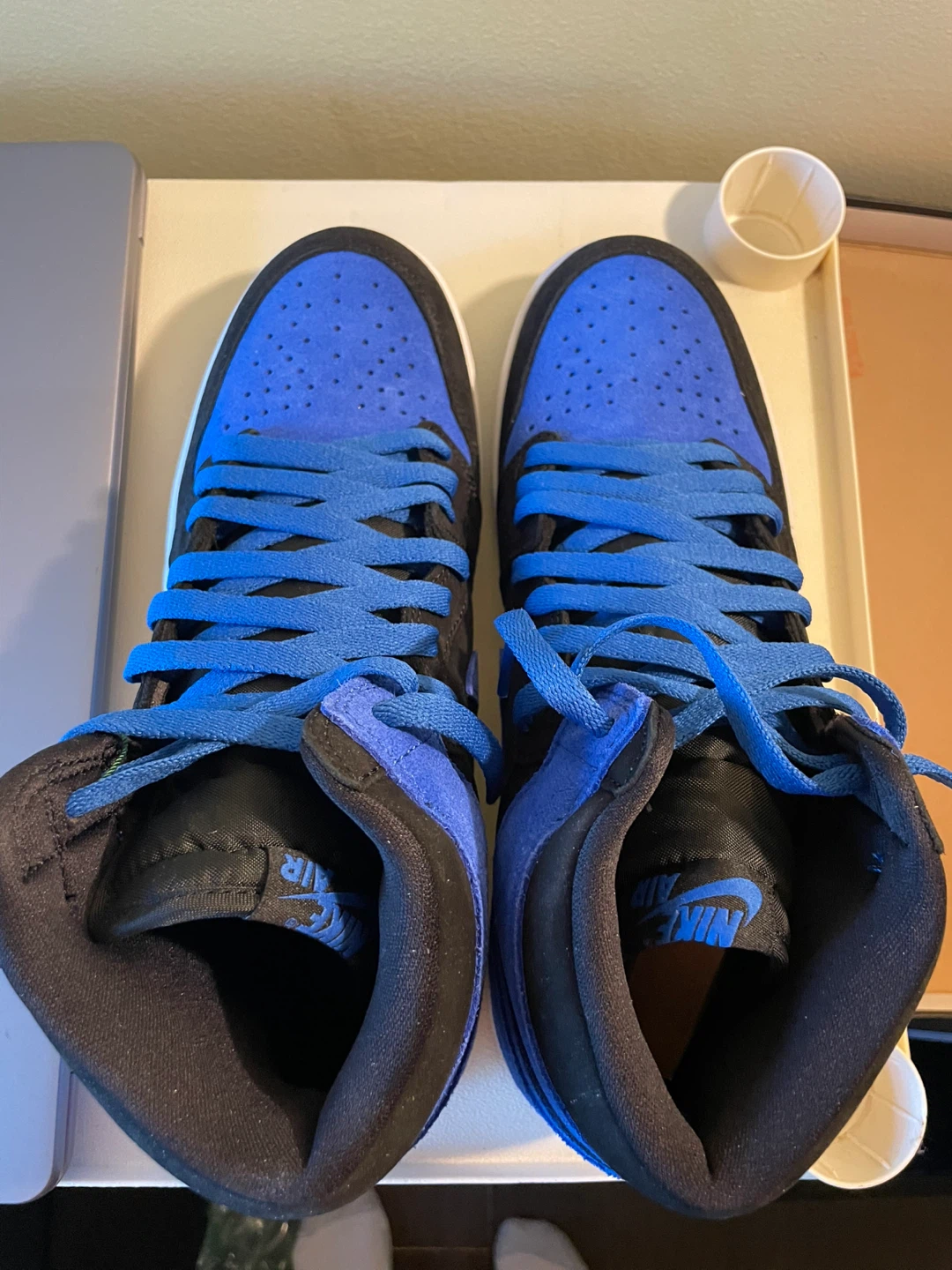 Air Jordan 1 High OG Royal Blue Suede Sneakers - photo 2