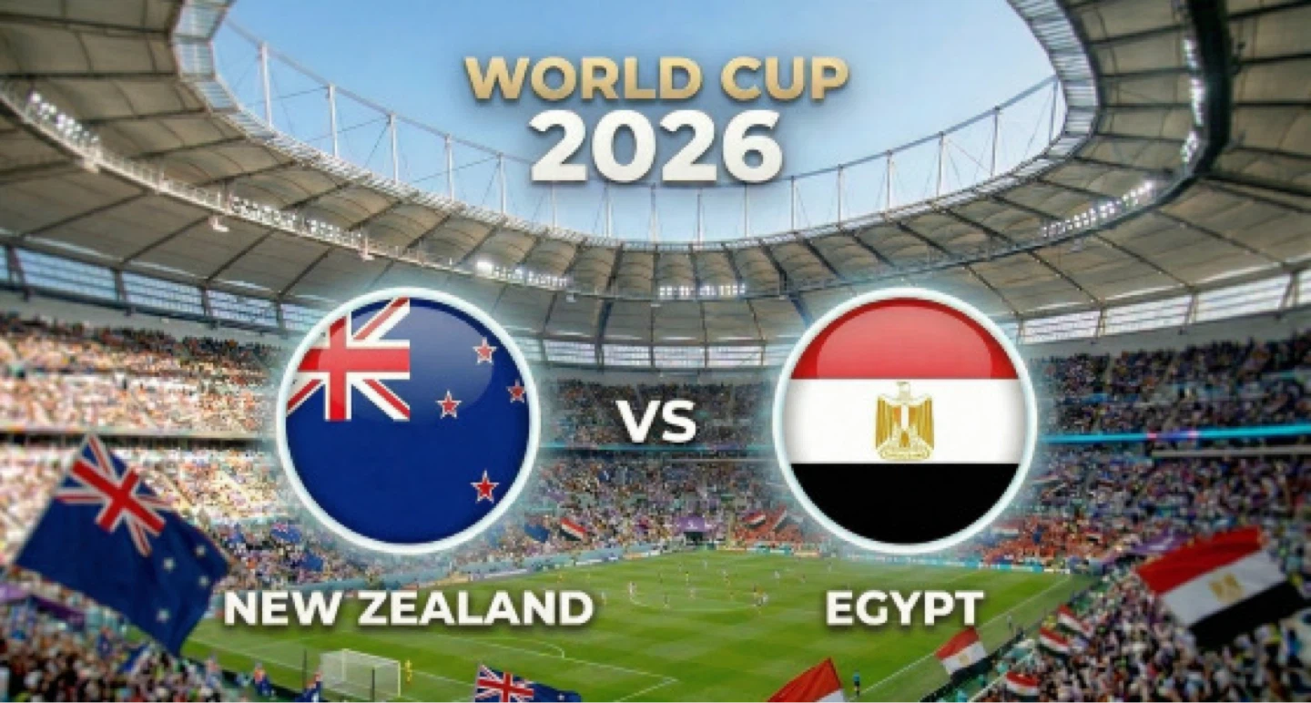 World Cup 2026 New Zealand vs Egypt Poster