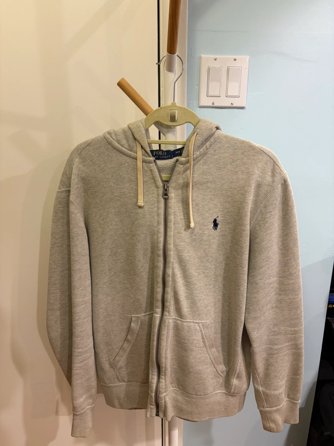 Polo Ralph Lauren Zip-Up Hoodie (Light Sport Heather)