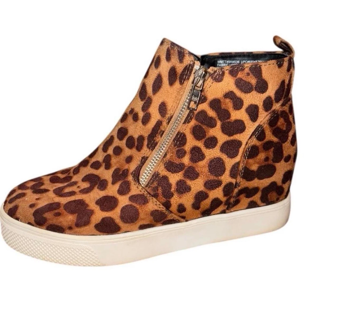 Retro Leopard Wedge Sneakers Women’s Sneakers 7.5 - photo 3