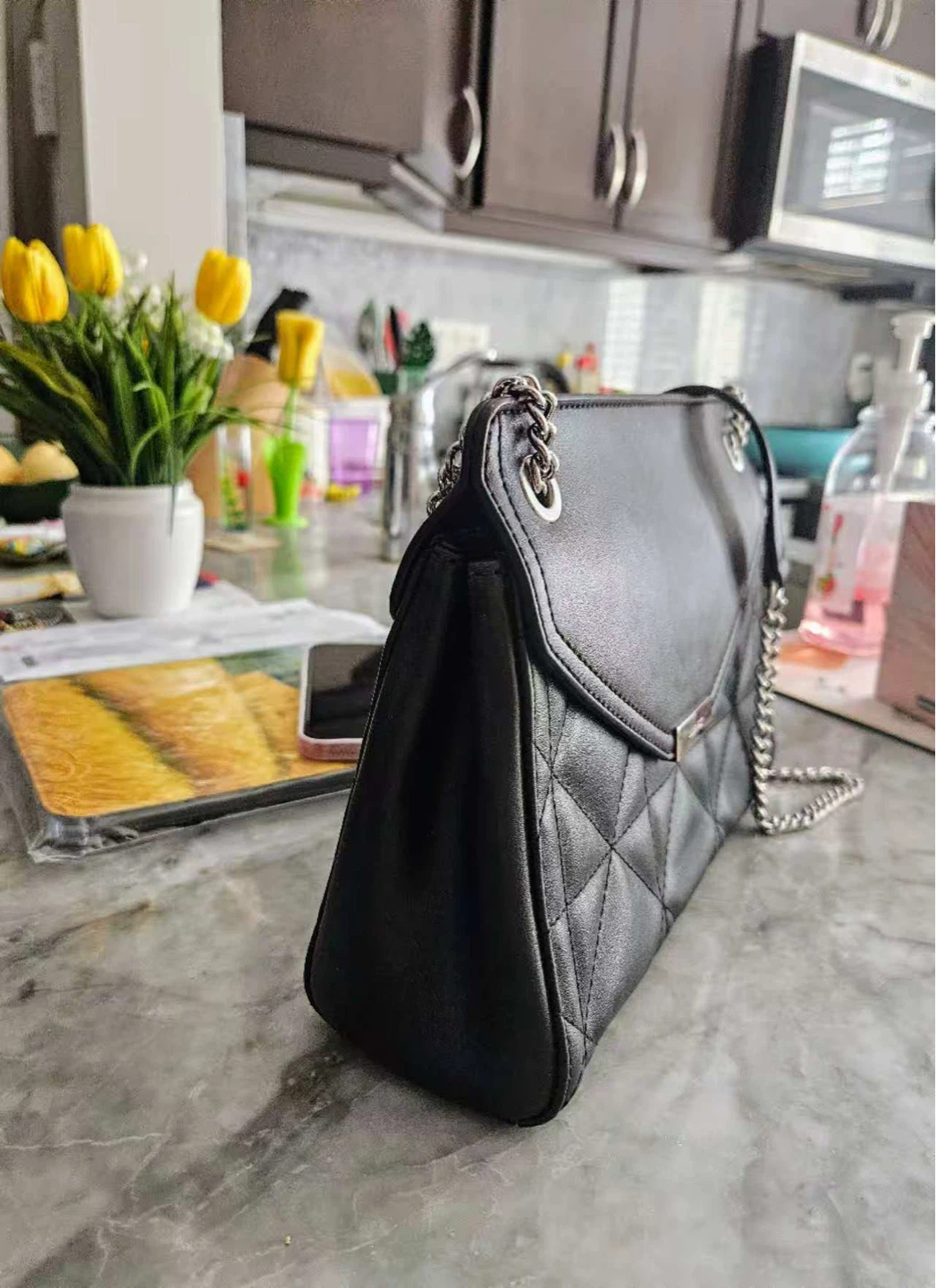 Nine West Black Quilted Shoulder Bag - NEED TO SELL EVERYTHING - photo 2