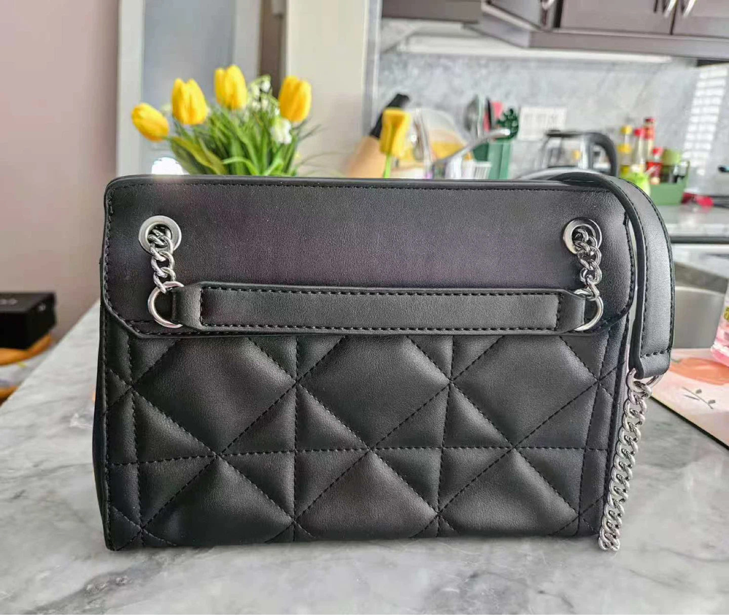 Nine West Black Quilted Shoulder Bag - NEED TO SELL EVERYTHING - photo 4