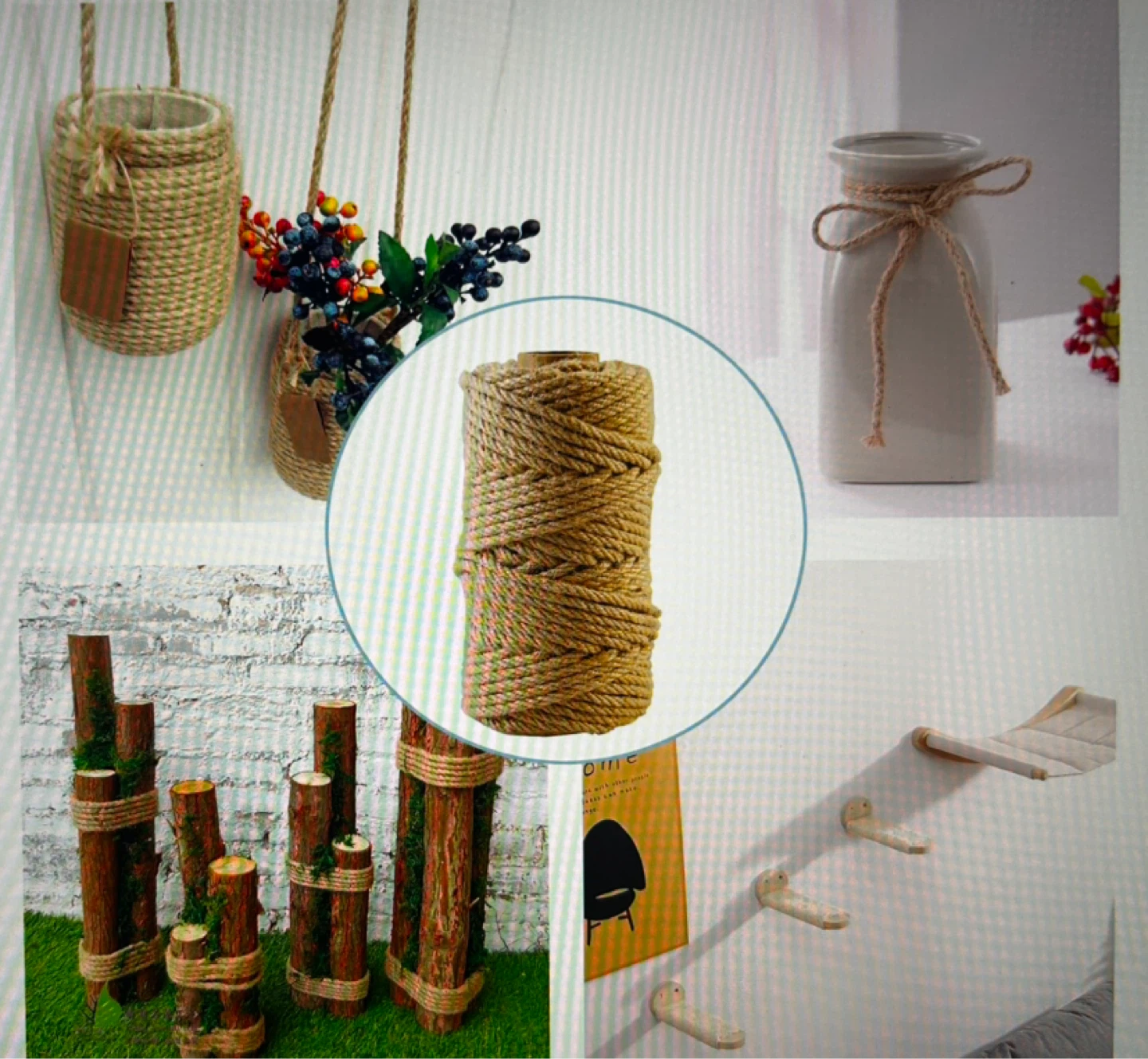 6mm Jute Rope Twine - 50M/164Ft - photo 3