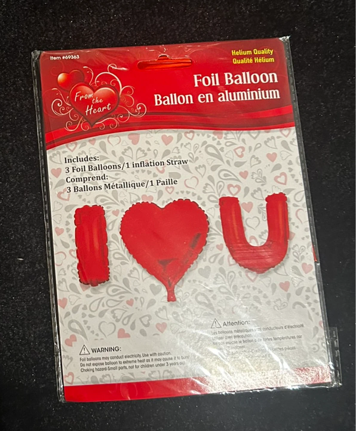 Foil Balloon "I Love You" Set