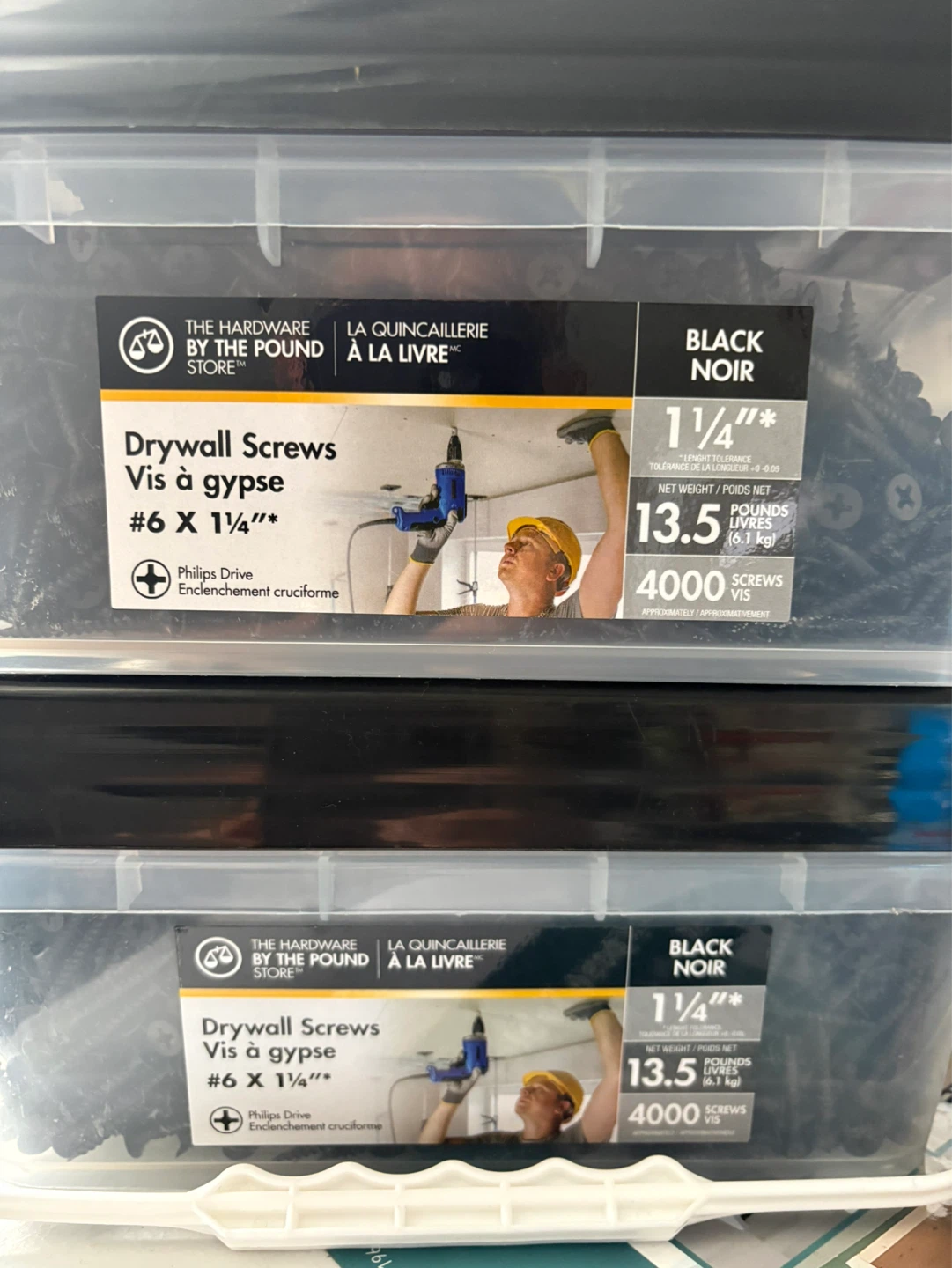 The Hardware By The Pound Store Drywall Screws Black 1 1/4"
