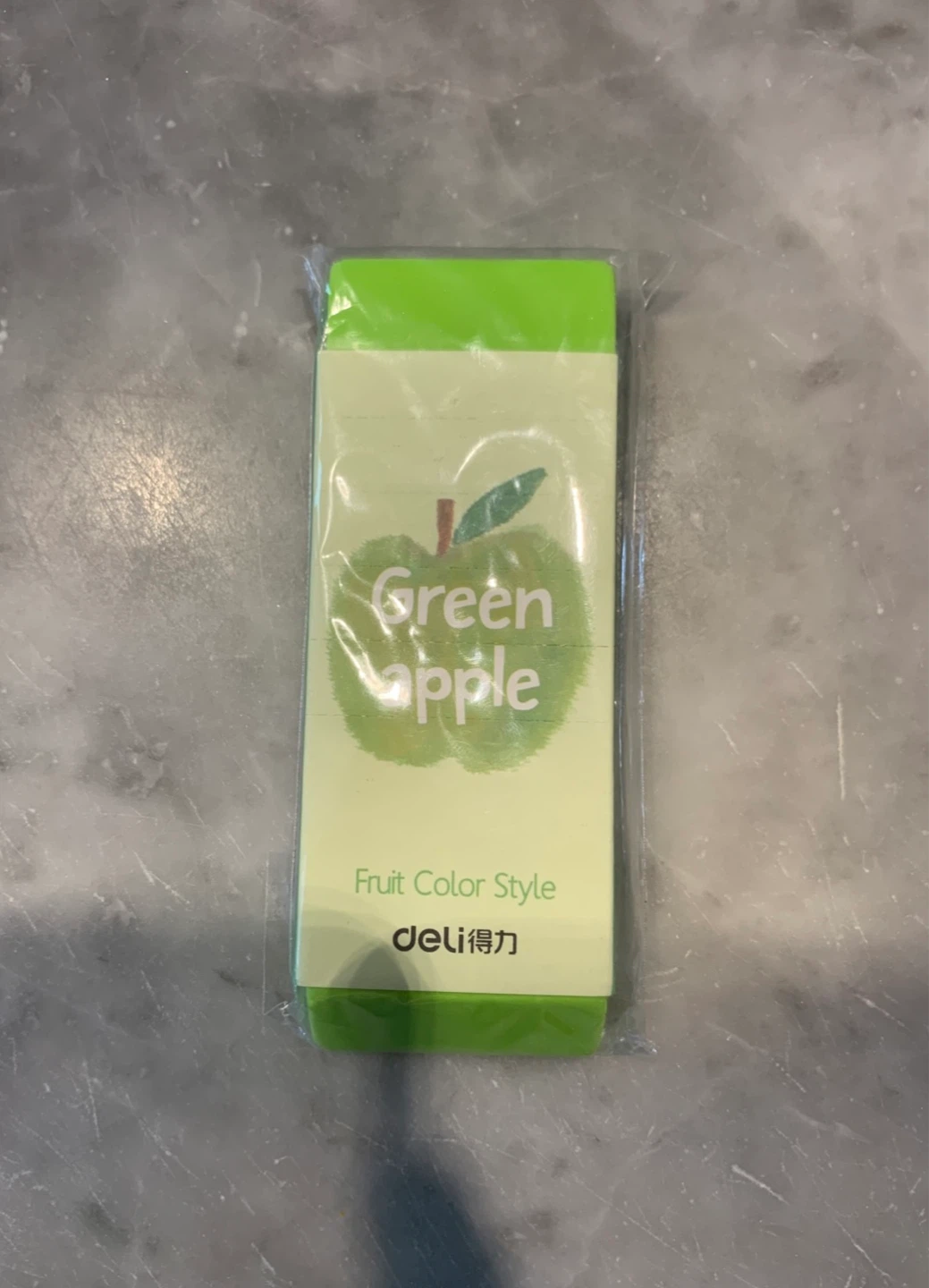Deli Green Apple Eraser - NEED TO SELL EVERYTHING