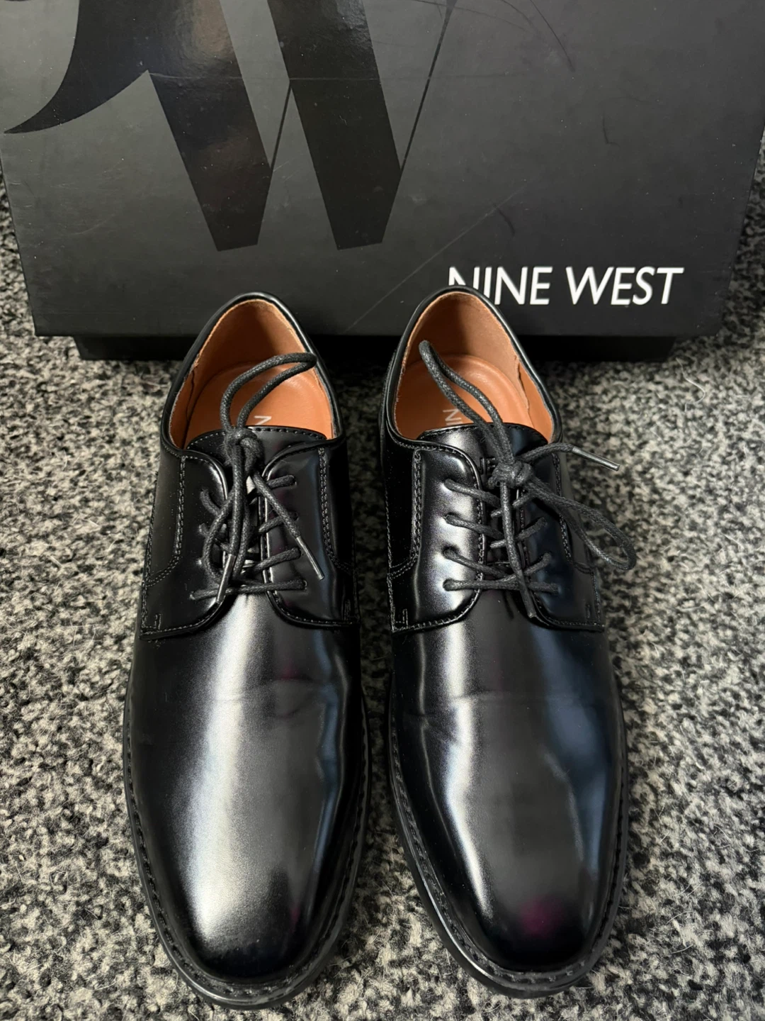 Nine West Men's size 7.5 Black Dress Shoes