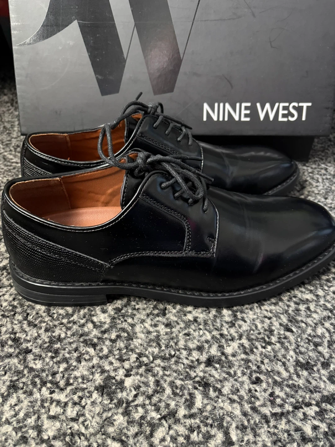 Nine West Men's size 7.5 Black Dress Shoes - photo 2