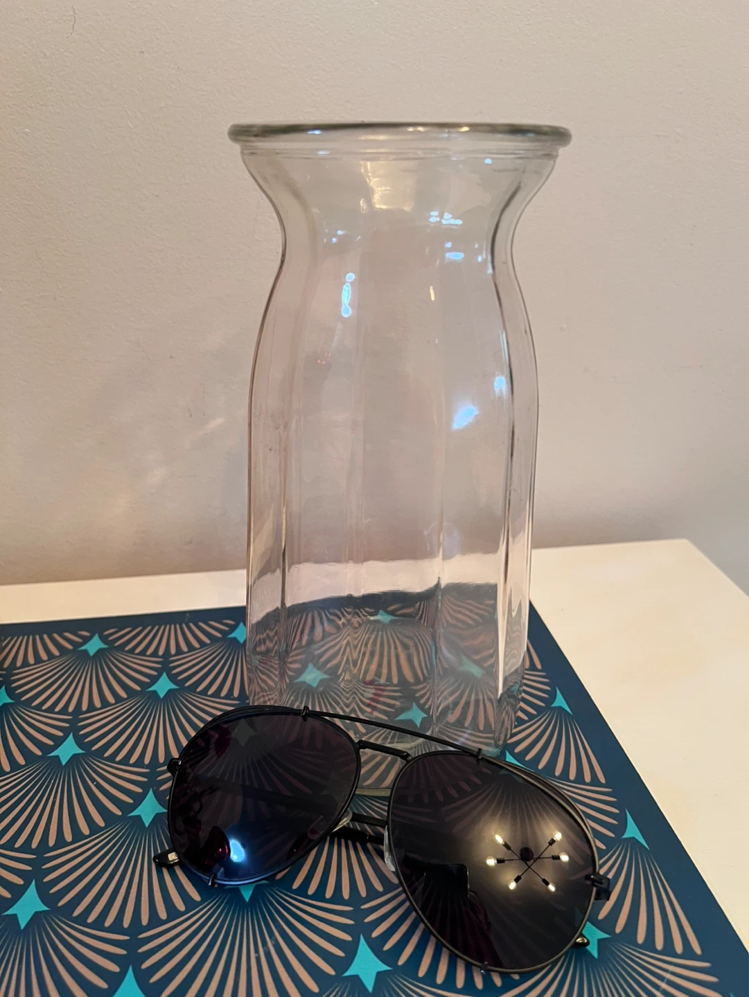 Blush Pink  Glass Vase