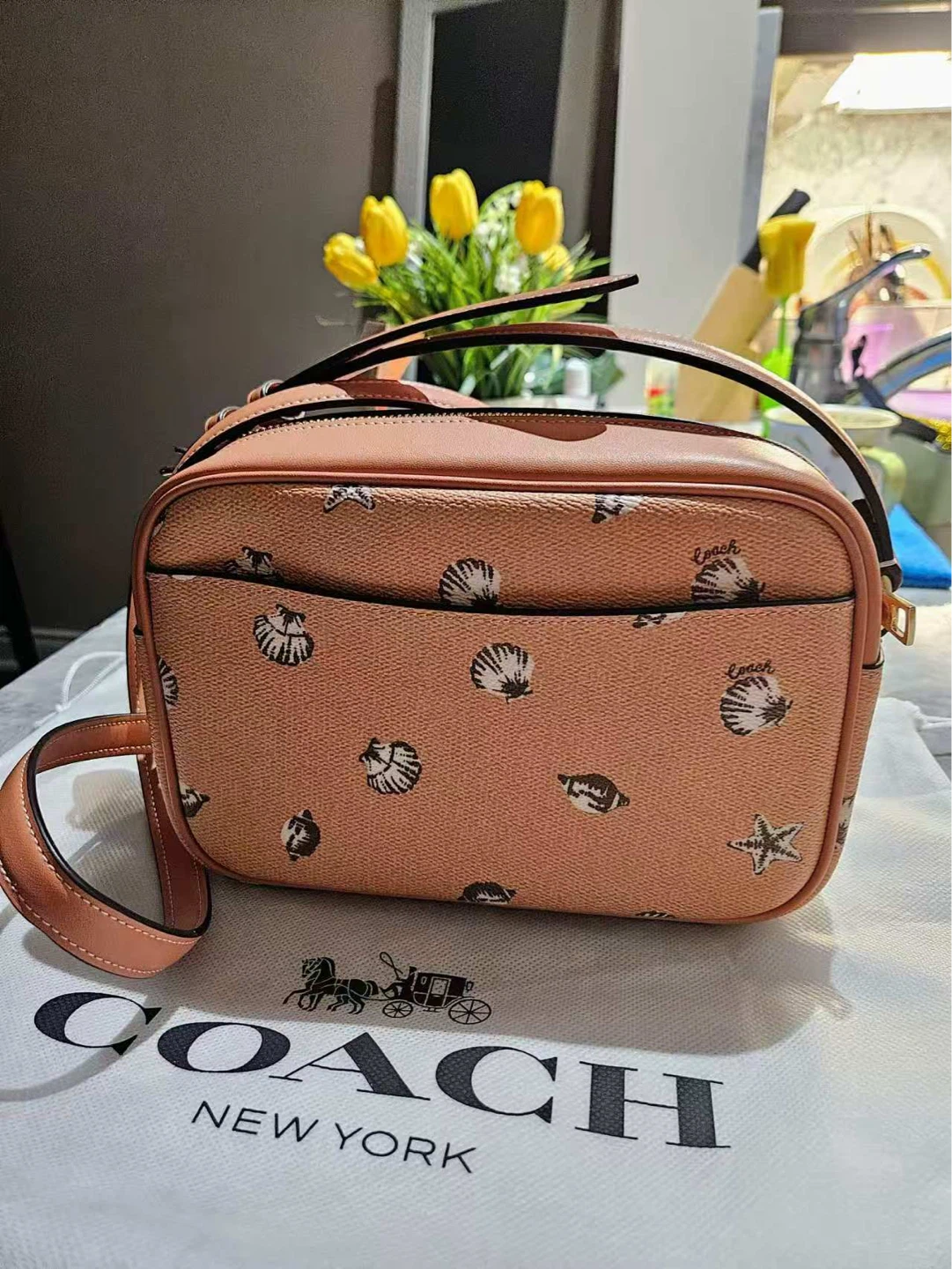 Coach Crossbody Bag with Shell Print - NEED TO SELL EVERYTHING - photo 2