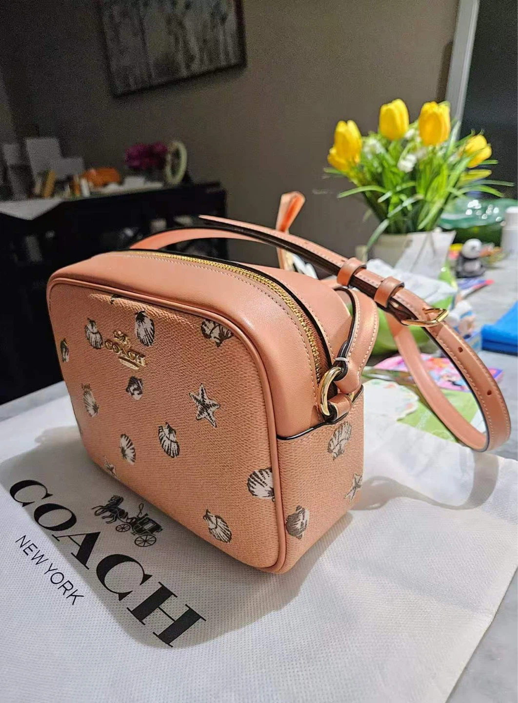 Coach Crossbody Bag with Shell Print - NEED TO SELL EVERYTHING - photo 5
