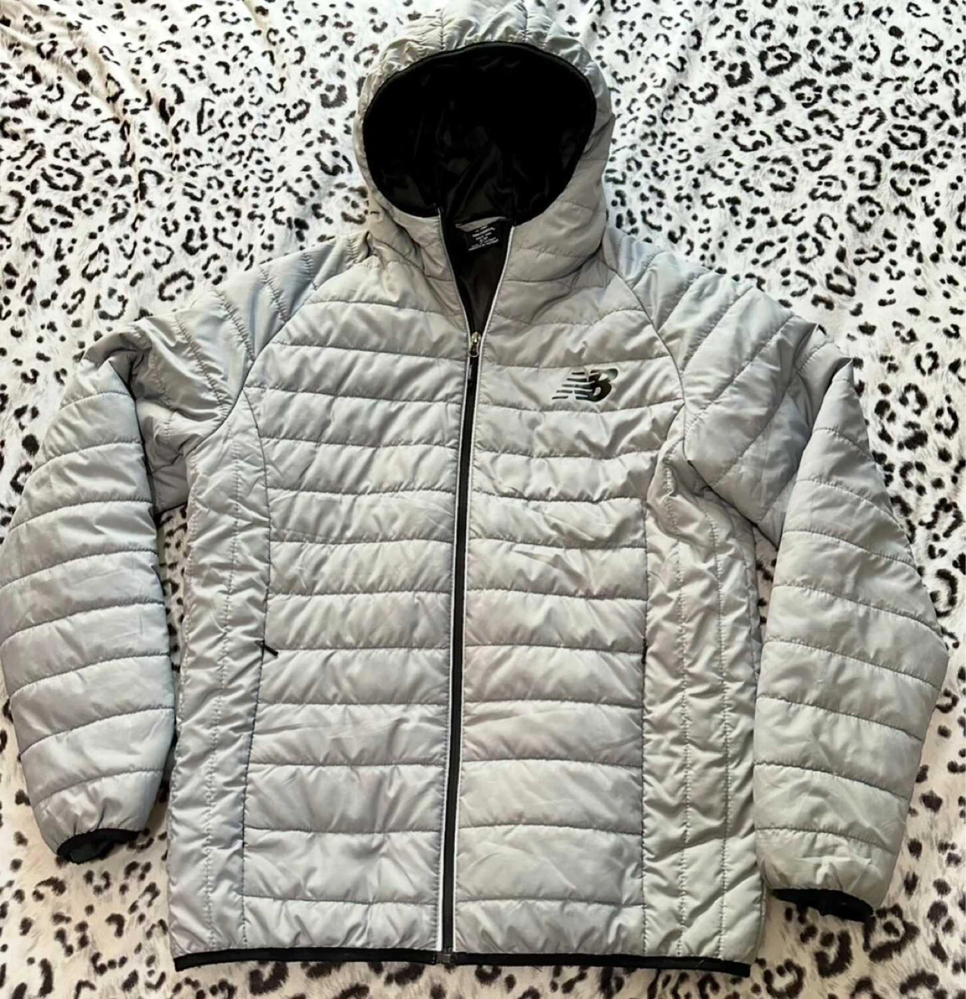 Men’s size S New Balance Puffer Jacket Grey