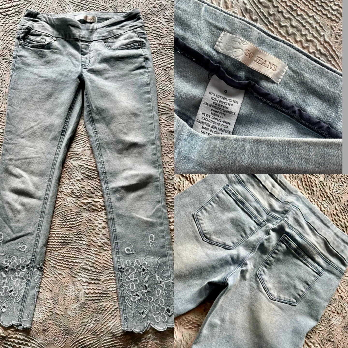 2 pairs- Ladies size 4 Cleo Ankle Jeans