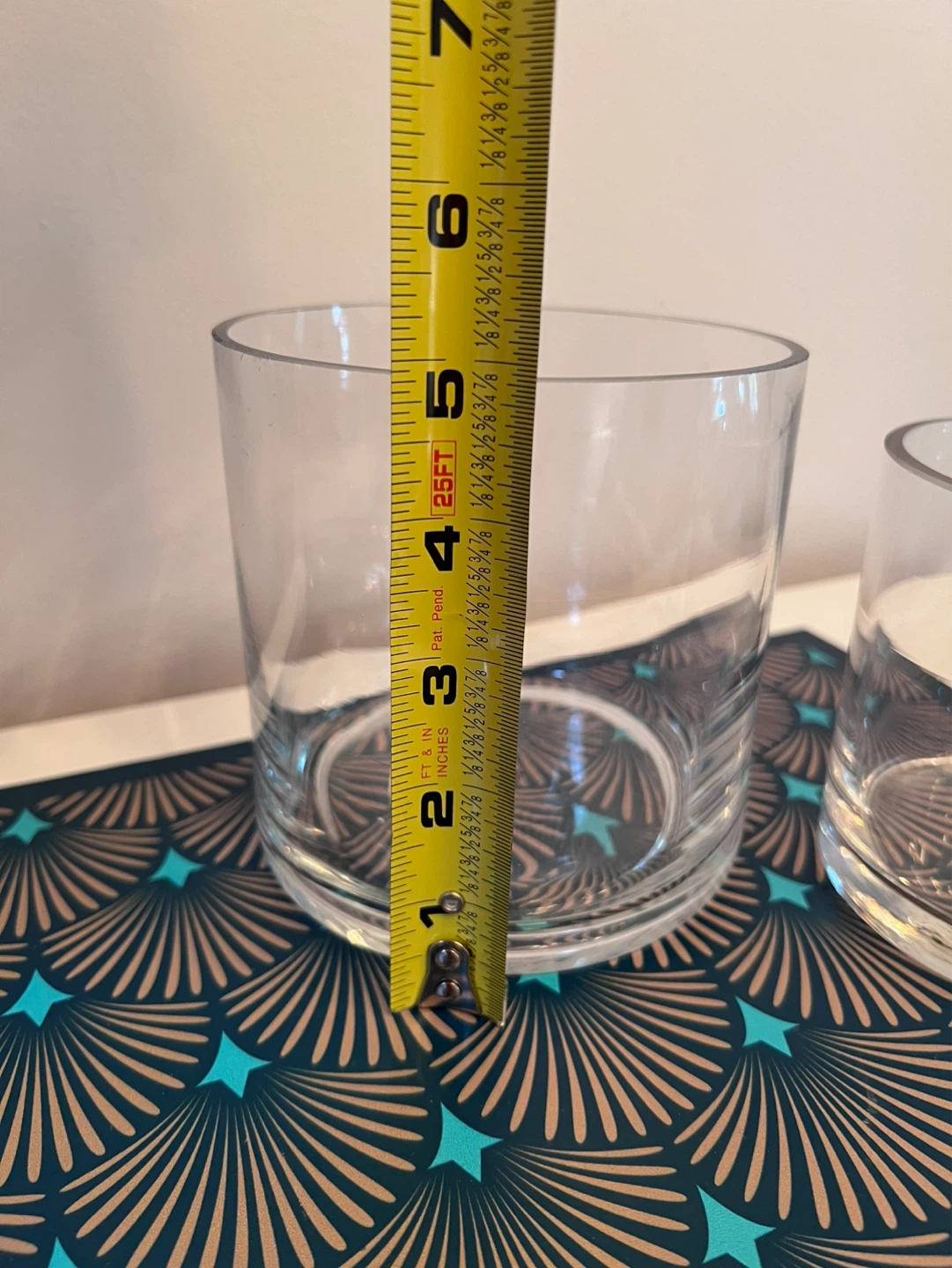 Clear Glass Cylinder Vase Set of 2 - photo 2