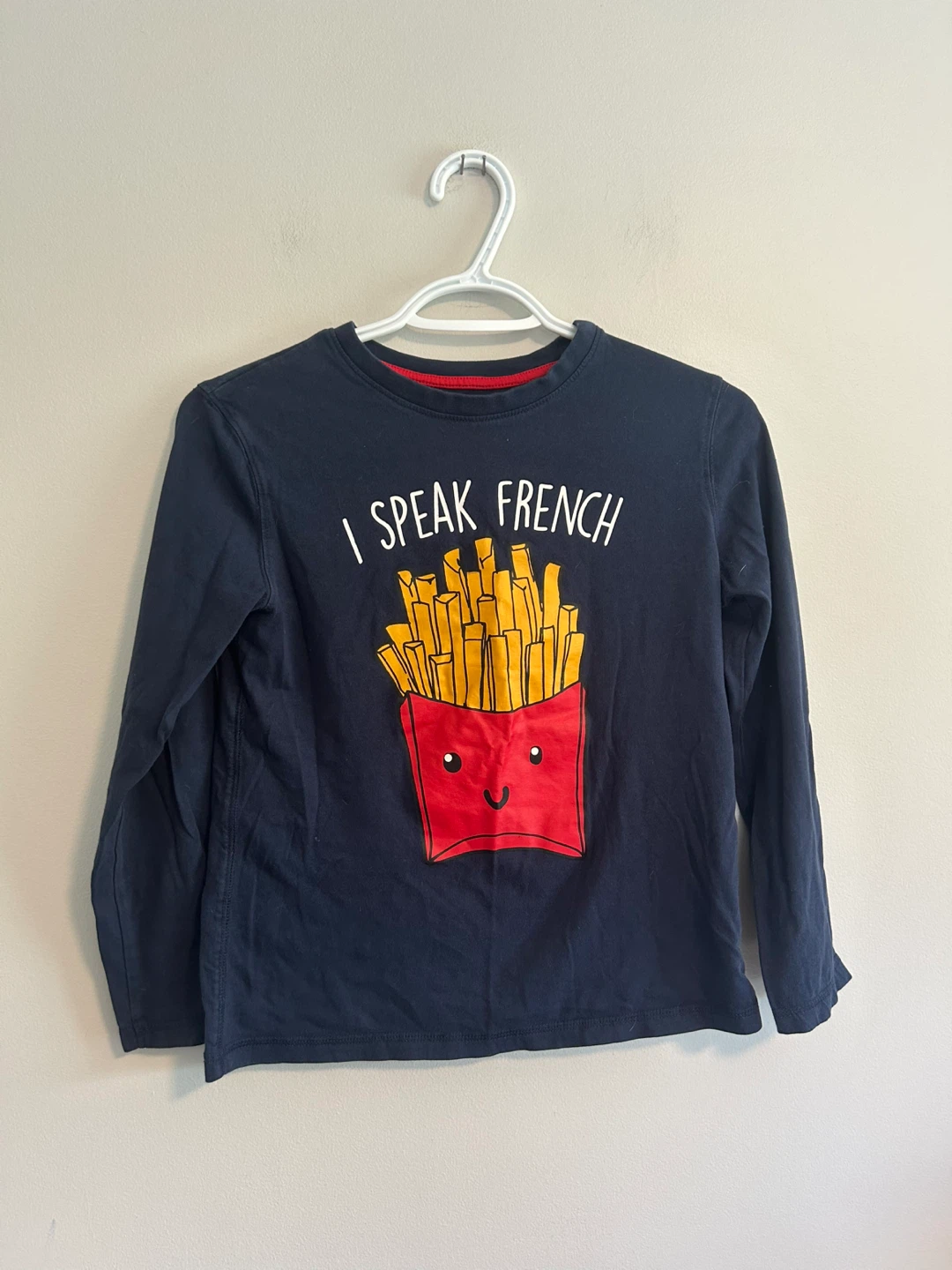George Long Sleeve "I Speak French" Fries T-Shirt