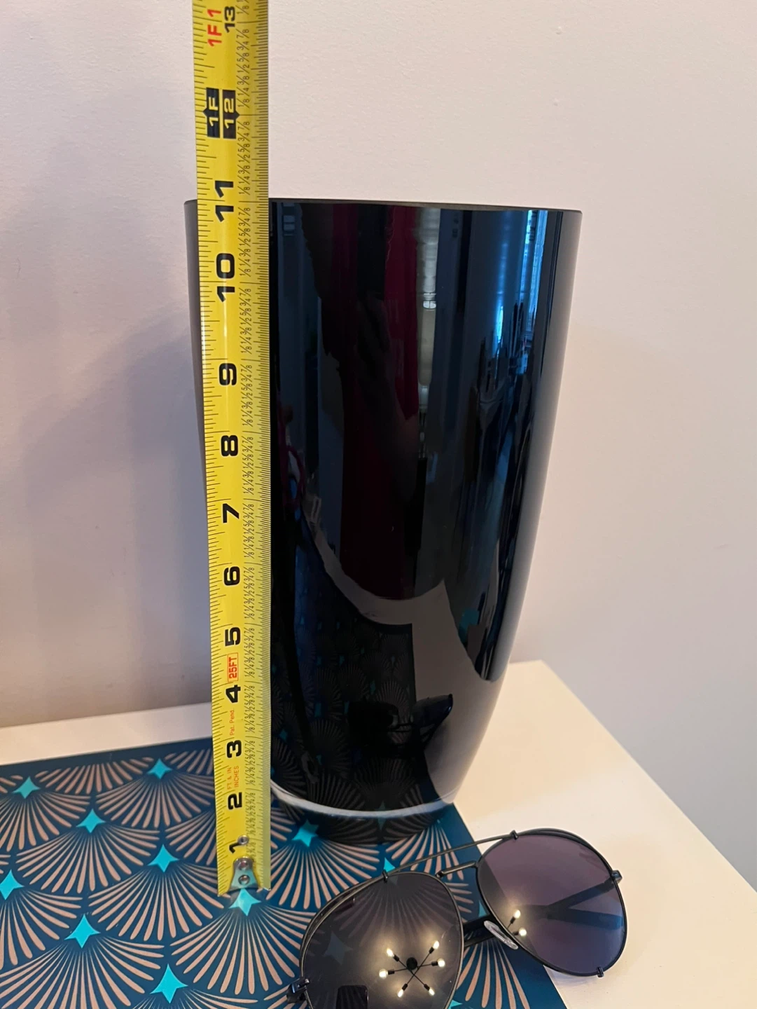 Black Tall Vase - Approximately one 12” - photo 3