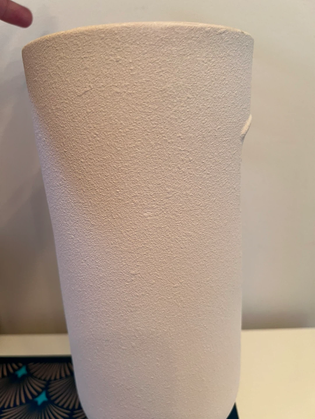 11” Abstract Face Ceramic Vase - photo 5