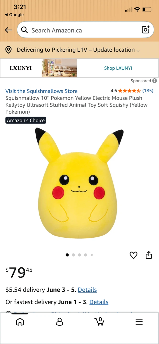 Pokemon Yellow Electric Mouse Plush Toy large - photo 3